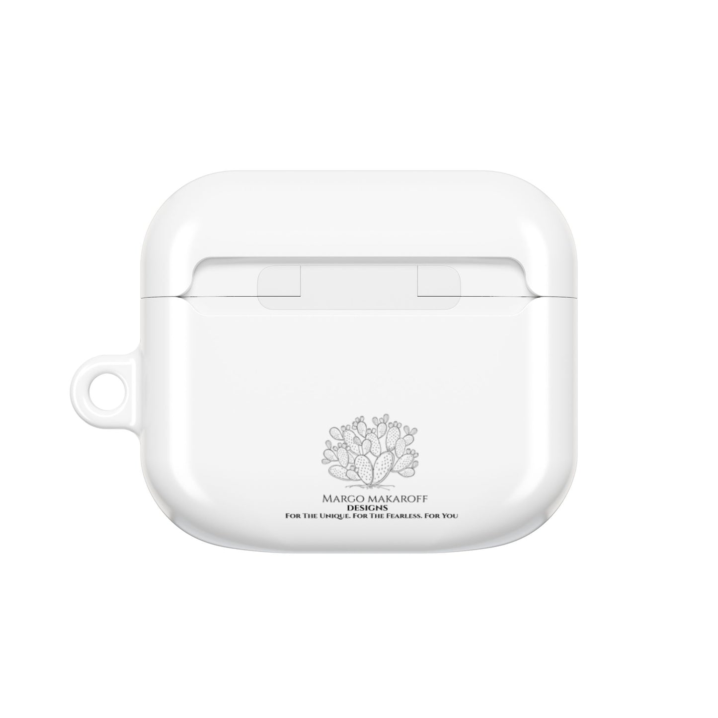 Elegant Floral AirPod Case - Monochrome Collection - Margo Makaroff - Personalization Available