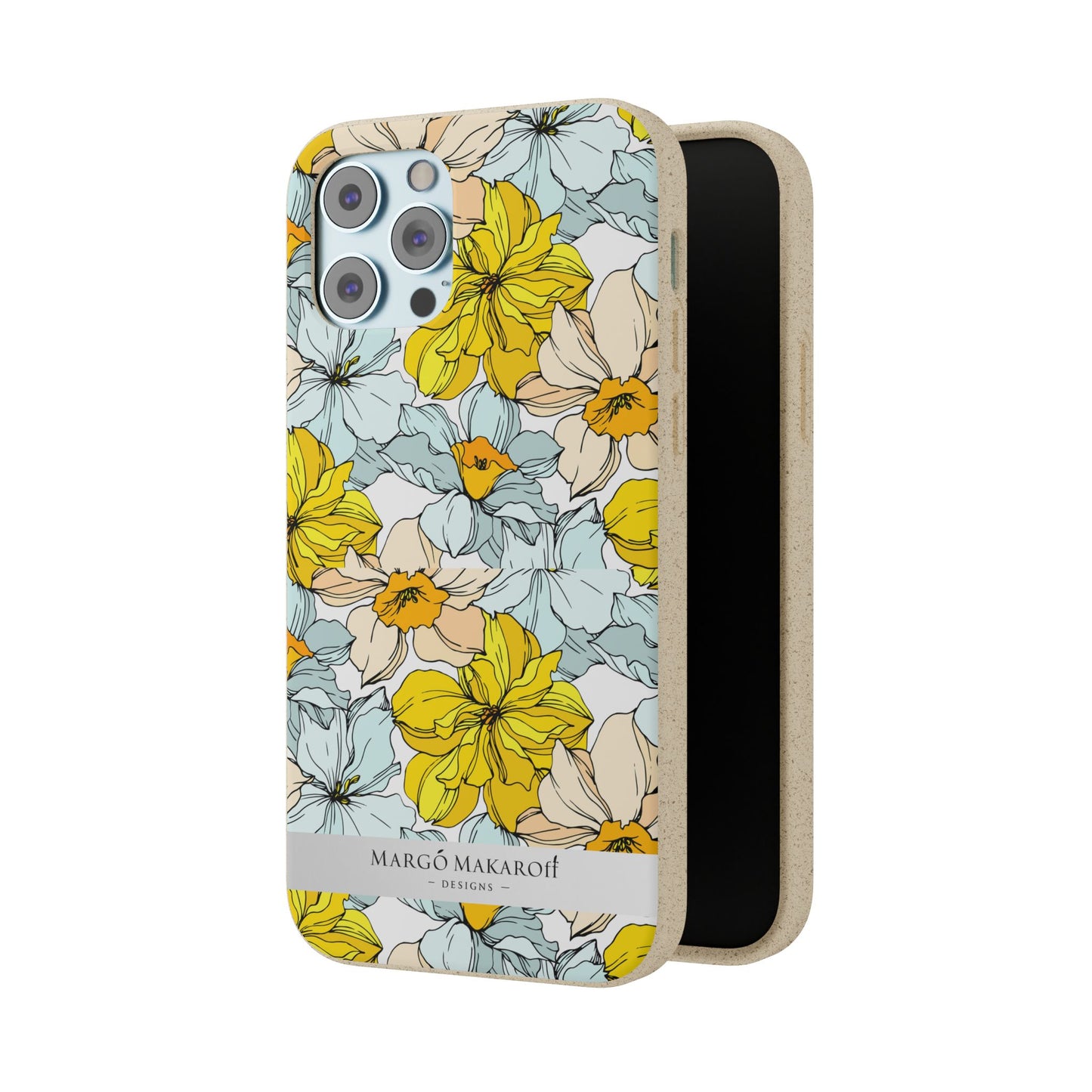 Floral Collection Biodegradable Phone Case - Eco-Friendly Style for Nature Lovers with Personalization by Margo Makaroff