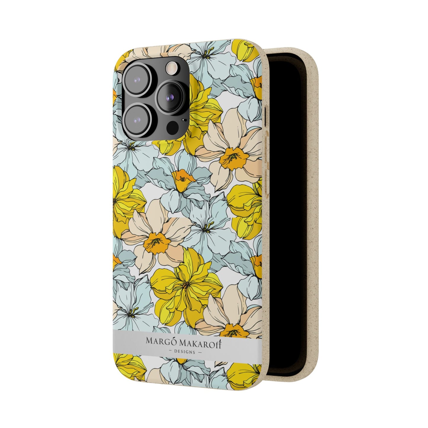 Floral Collection Biodegradable Phone Case - Eco-Friendly Style for Nature Lovers with Personalization by Margo Makaroff