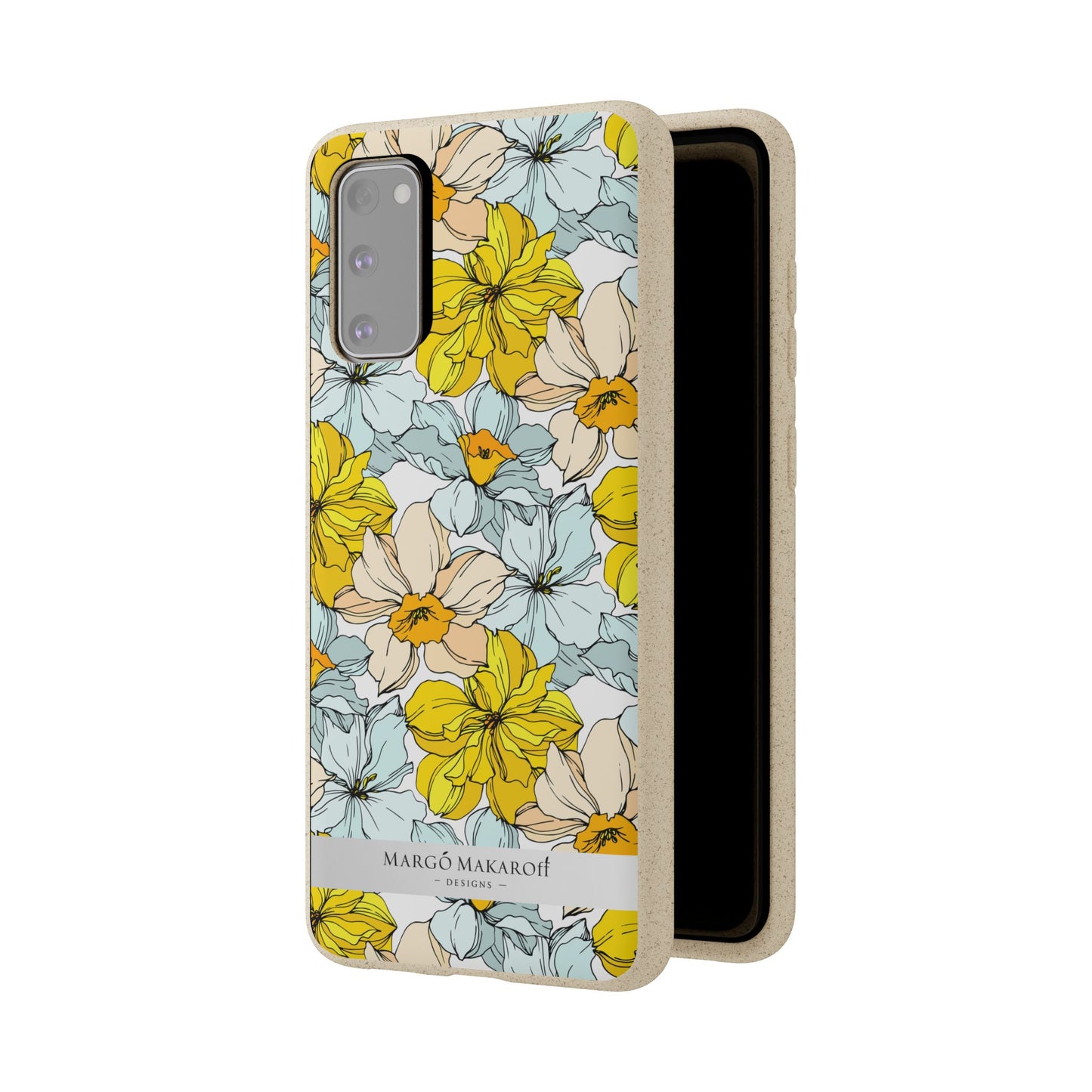 Floral Collection Biodegradable Phone Case - Eco-Friendly Style for Nature Lovers with Personalization by Margo Makaroff