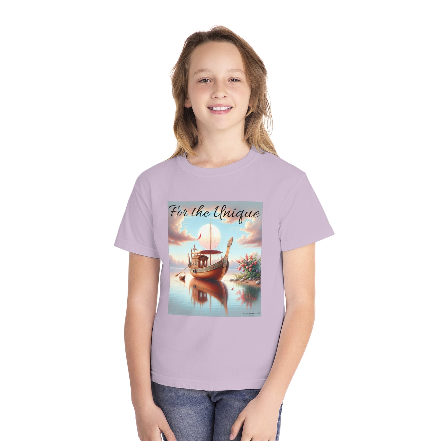 Youth "For The Unique" Tee - Design by Margo Makaroff with Personalization