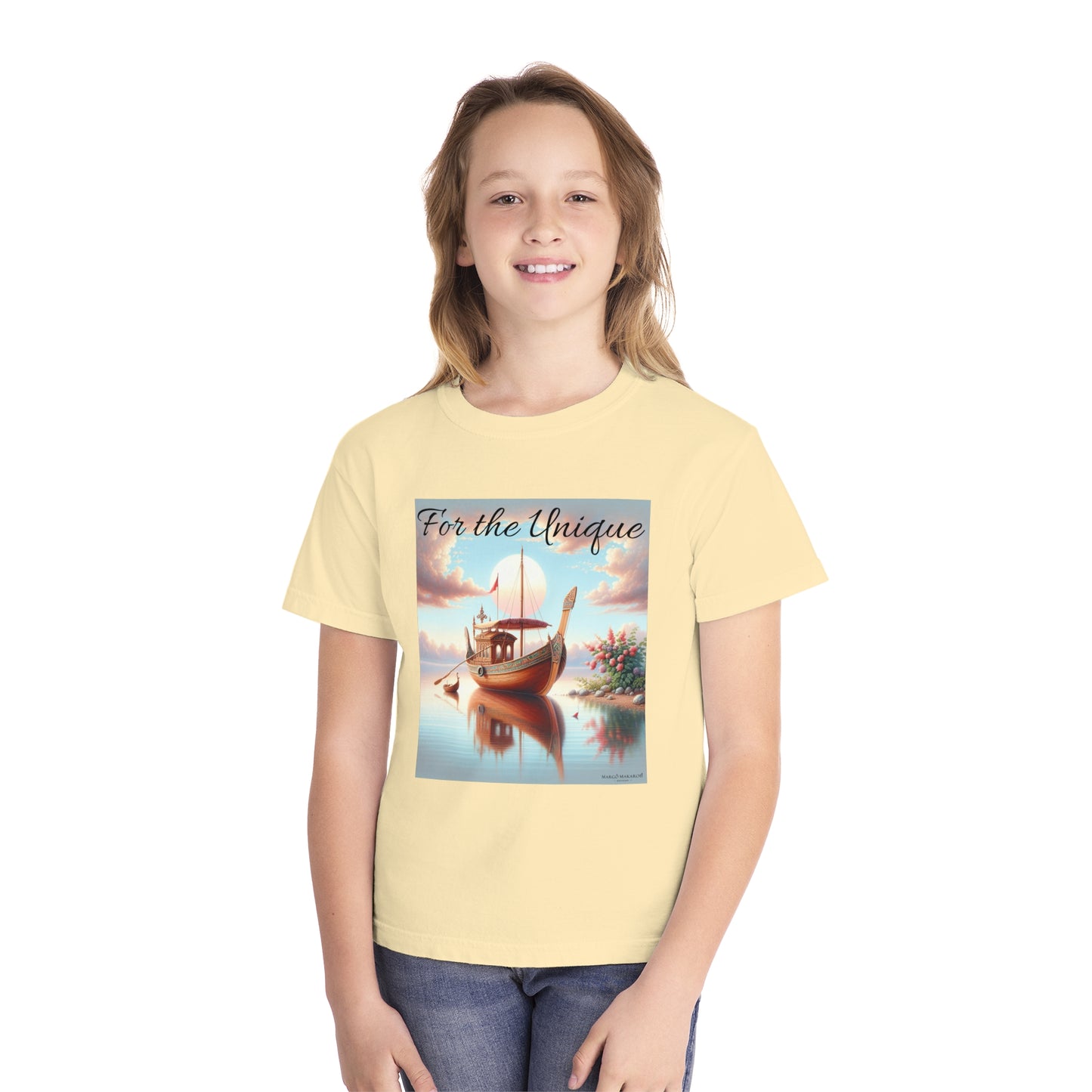 Youth "For The Unique" Tee - Design by Margo Makaroff with Personalization