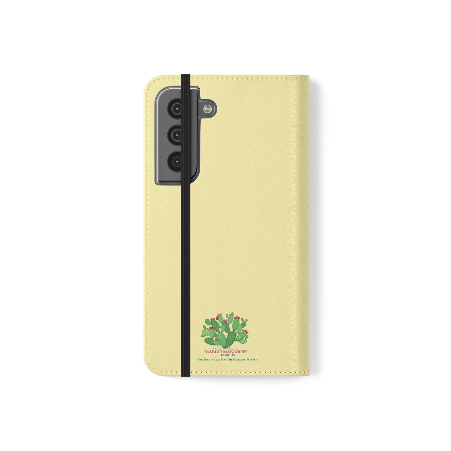 Floral with Pastel Yellow Wallet Case for iPhone & Android – Margo Makroff - Personalization Available