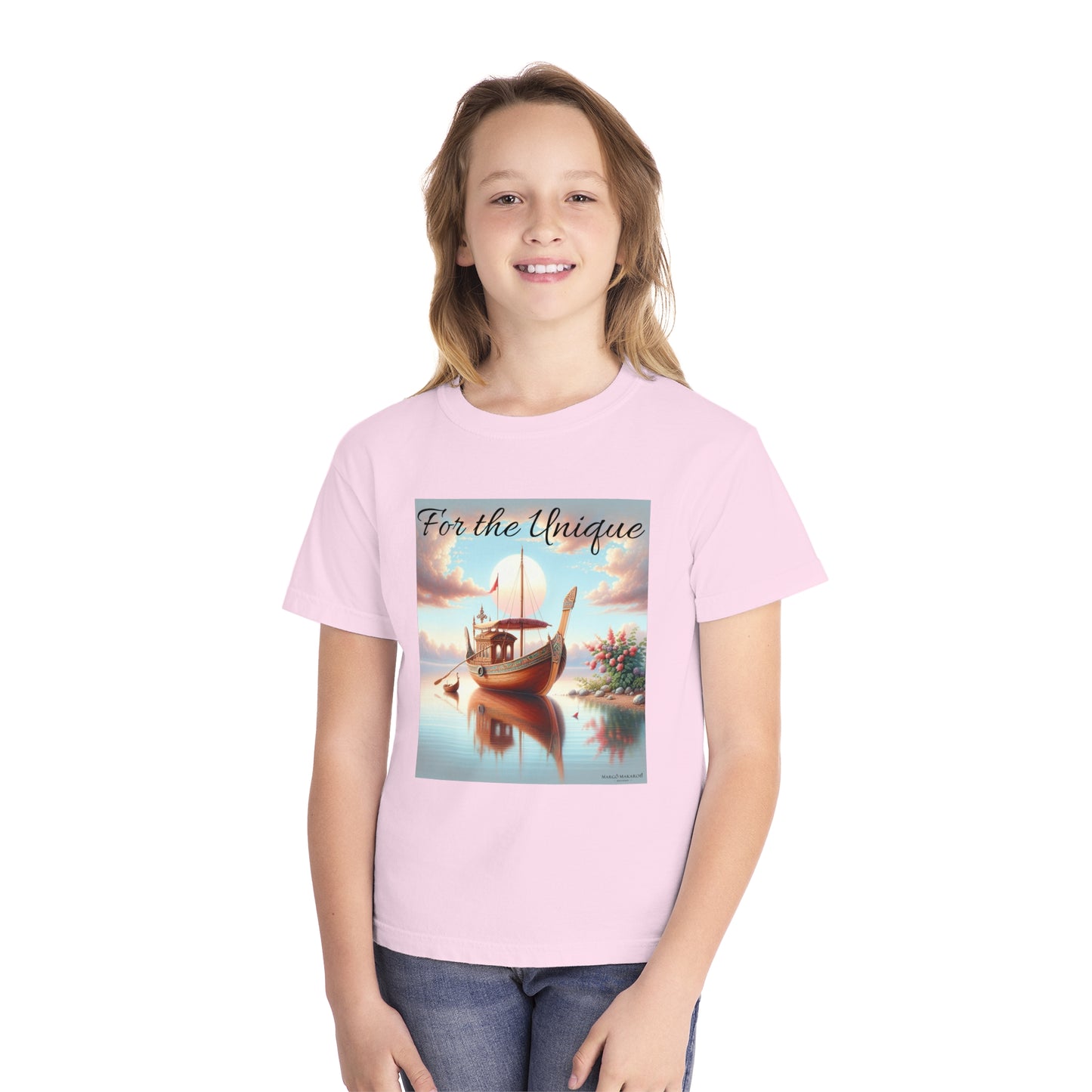 Youth "For The Unique" Tee - Design by Margo Makaroff with Personalization