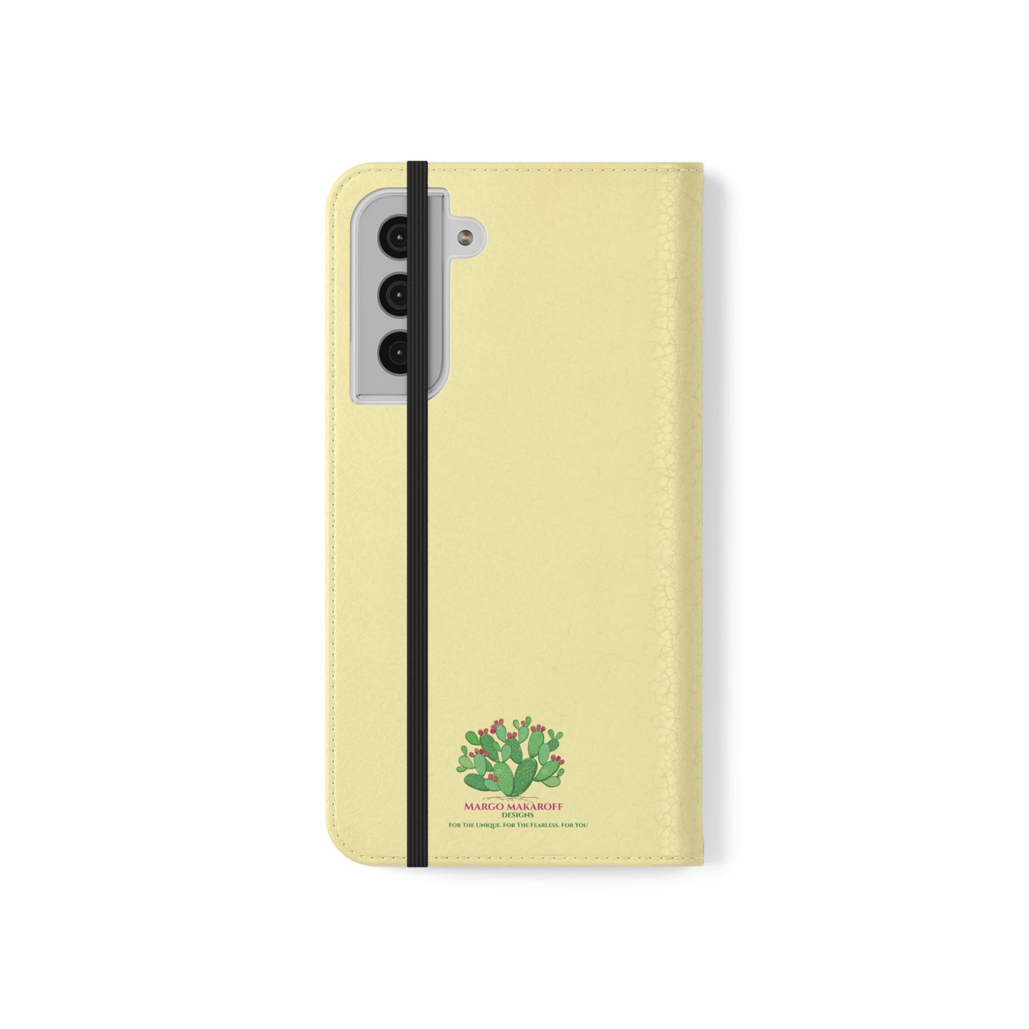 Floral with Pastel Yellow Wallet Case for iPhone & Android – Margo Makroff - Personalization Available