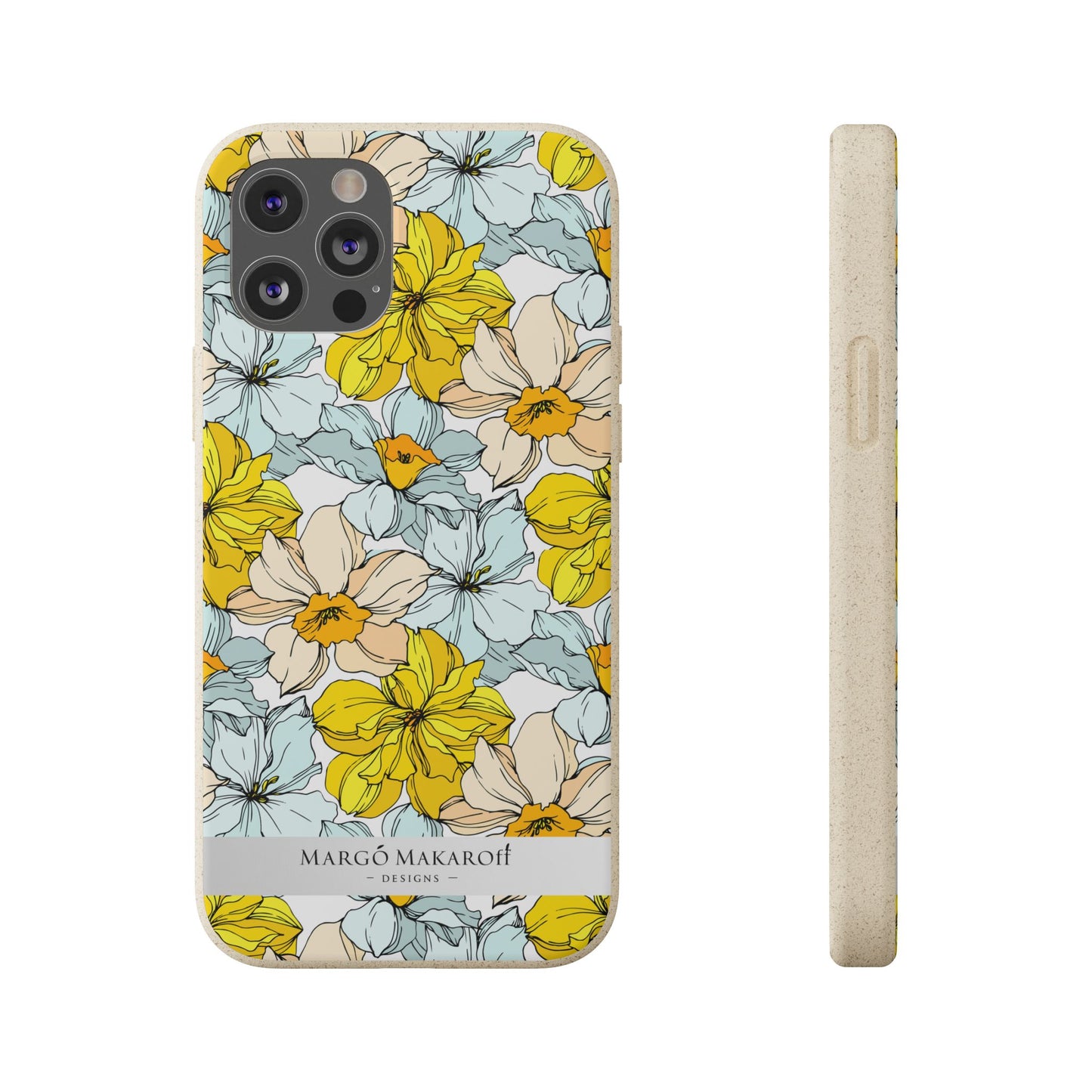 Floral Collection Biodegradable Phone Case - Eco-Friendly Style for Nature Lovers with Personalization by Margo Makaroff