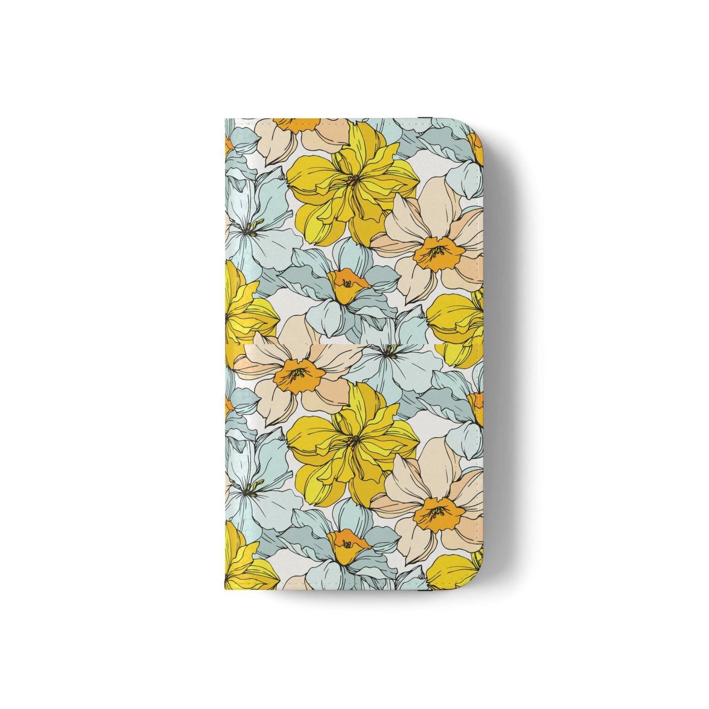Floral with Pastel Yellow Wallet Case for iPhone & Android – Margo Makroff - Personalization Available