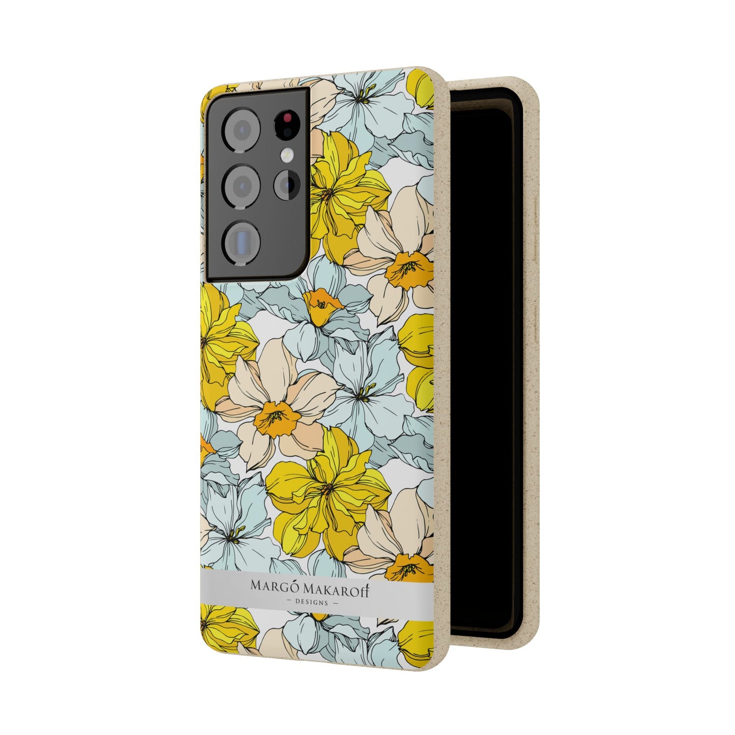 Floral Collection Biodegradable Phone Case - Eco-Friendly Style for Nature Lovers with Personalization by Margo Makaroff
