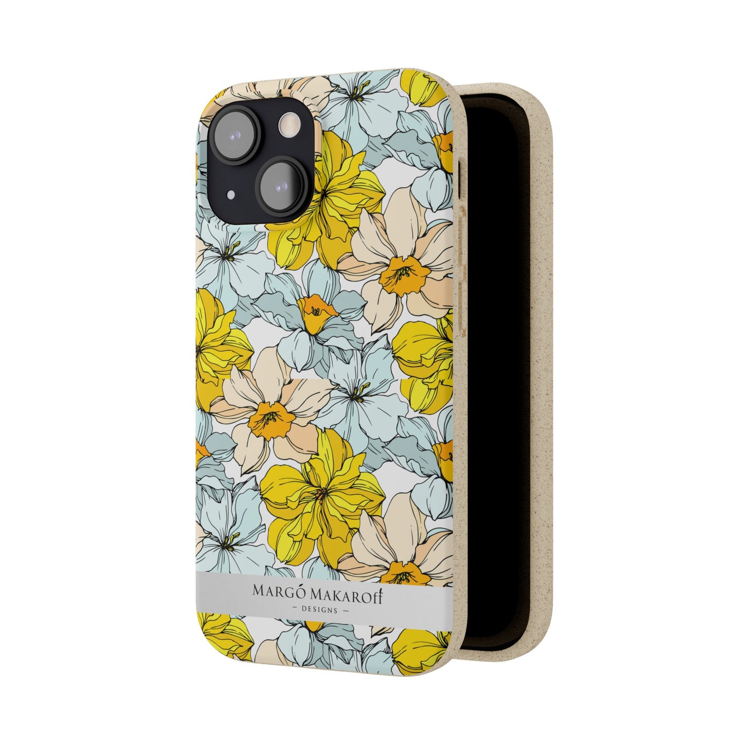 Floral Collection Biodegradable Phone Case - Eco-Friendly Style for Nature Lovers with Personalization by Margo Makaroff