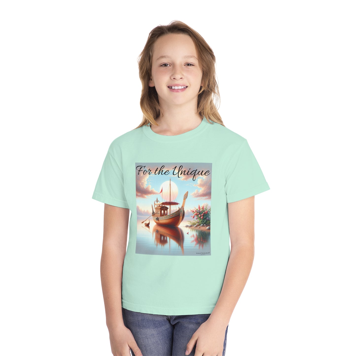 Youth "For The Unique" Tee - Design by Margo Makaroff with Personalization