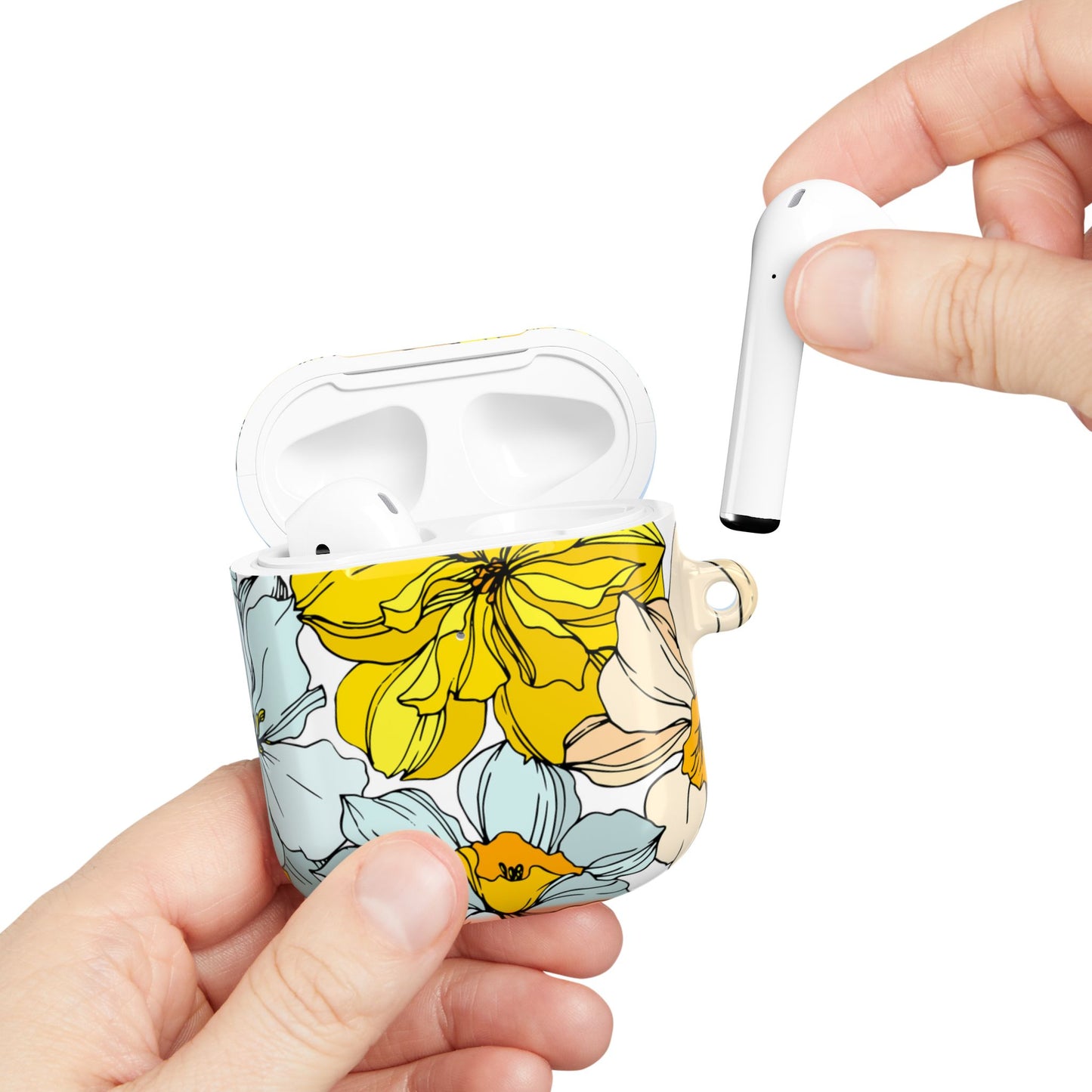 Floral Collection AirPod Case in Buttermilk - Margo Makroff - Personalization Available