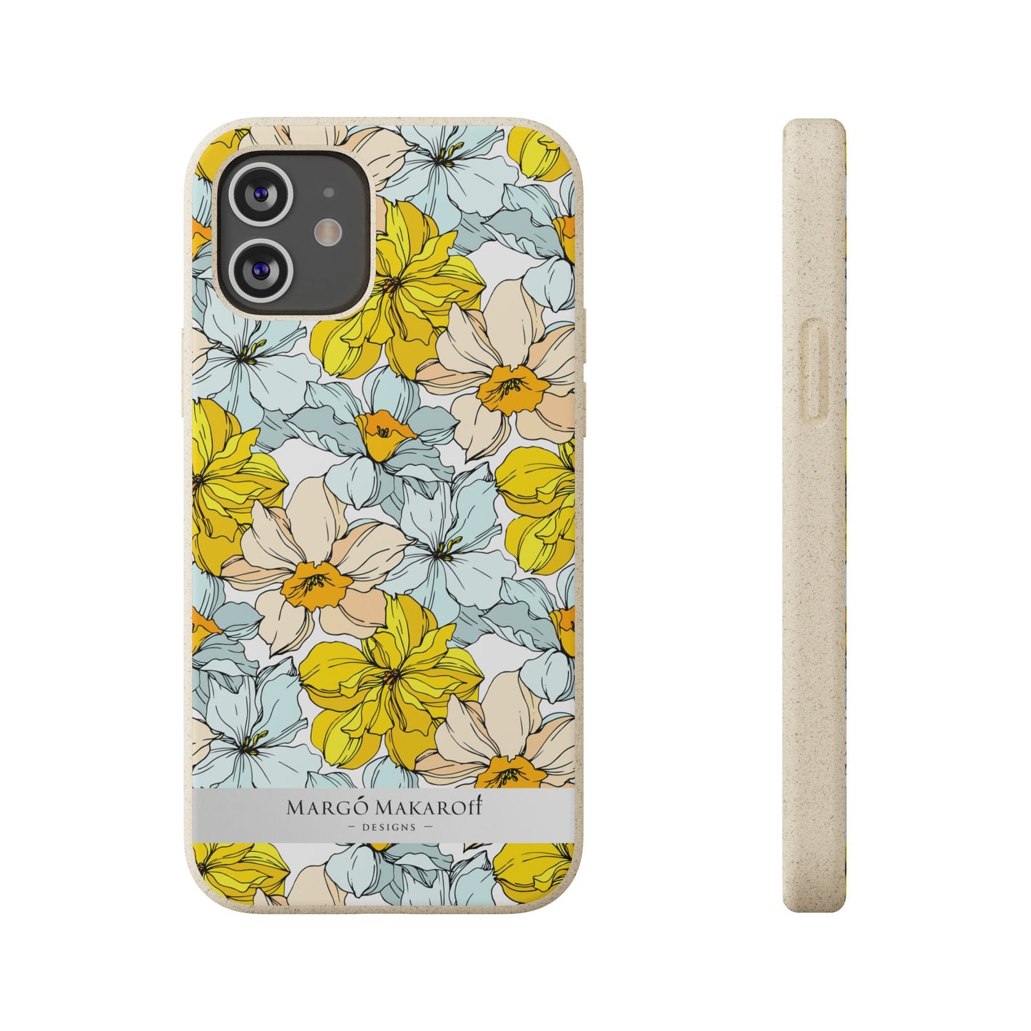 Floral Collection Biodegradable Phone Case - Eco-Friendly Style for Nature Lovers with Personalization by Margo Makaroff