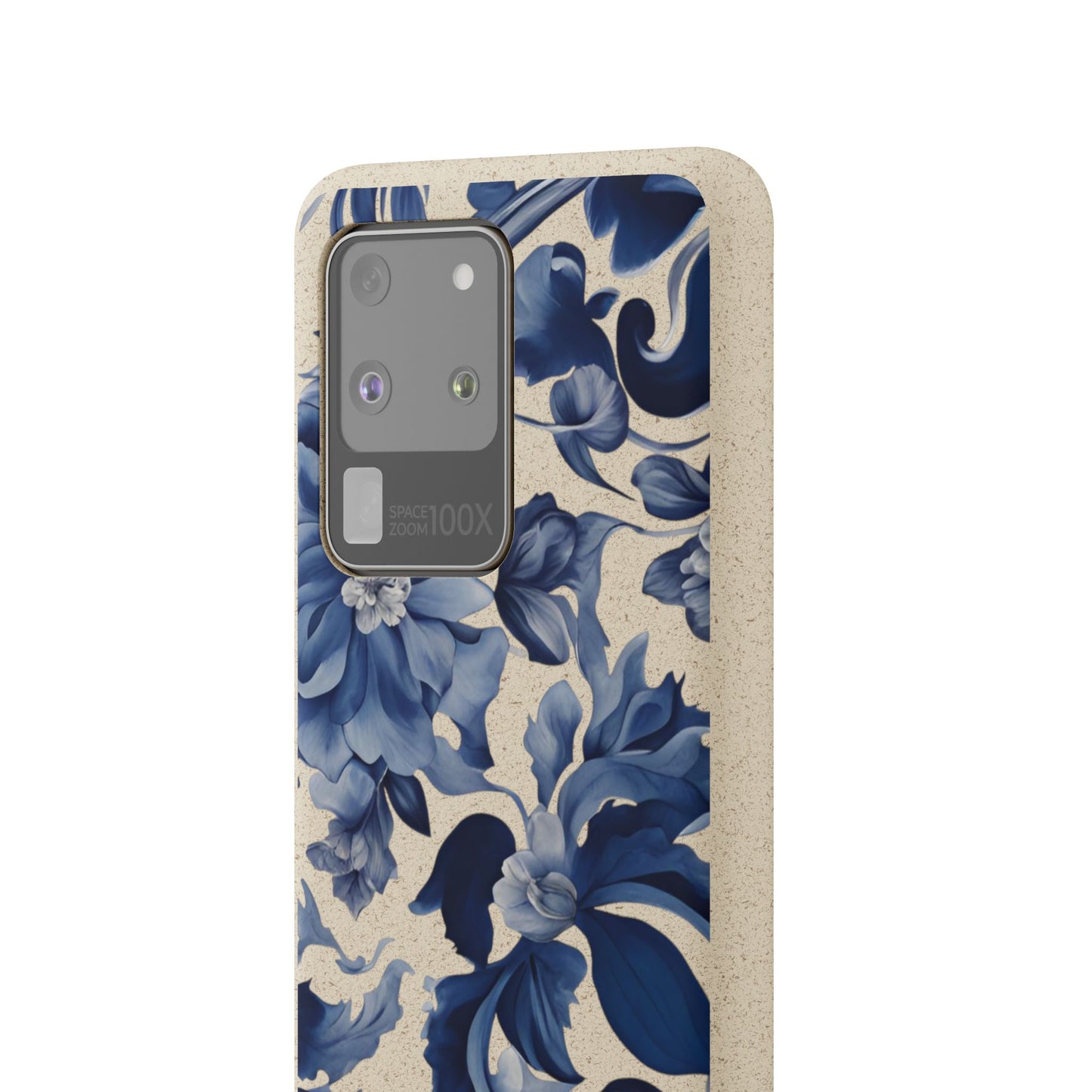 Blue Majolica Collection Biodegradable Phone Case - Eco-Friendly Style for Nature Lovers with Personalization by Margo Makaroff