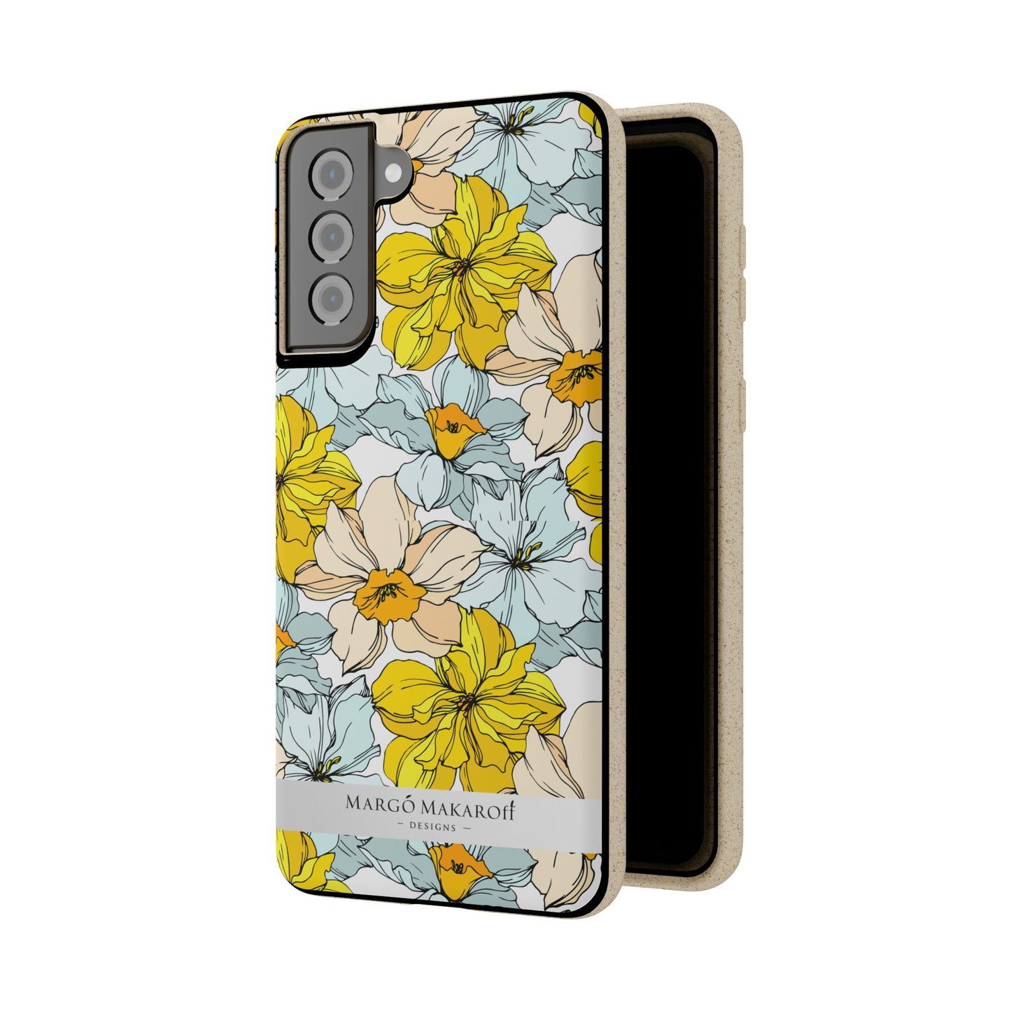 Floral Collection Biodegradable Phone Case - Eco-Friendly Style for Nature Lovers with Personalization by Margo Makaroff