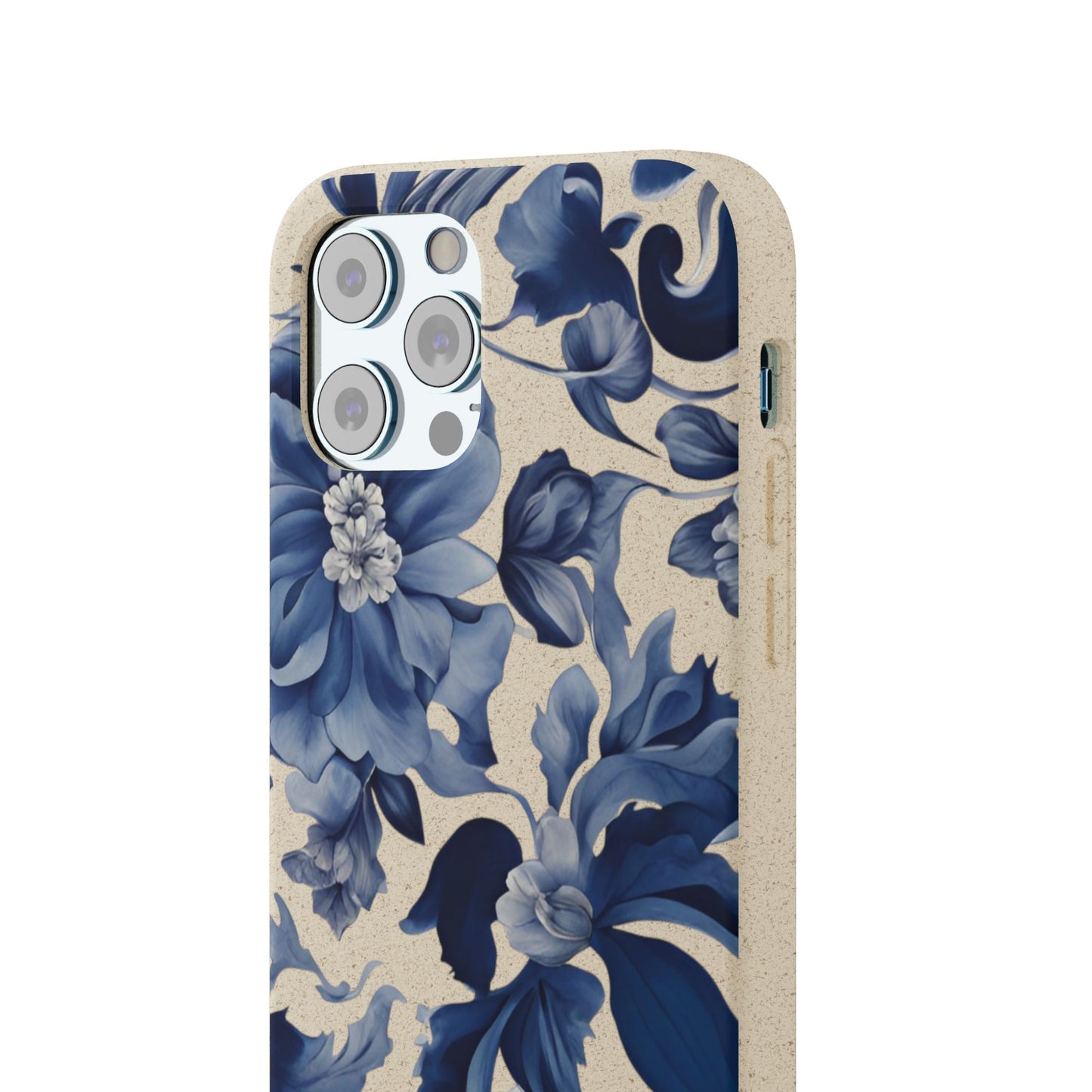 Blue Majolica Collection Biodegradable Phone Case - Eco-Friendly Style for Nature Lovers with Personalization by Margo Makaroff
