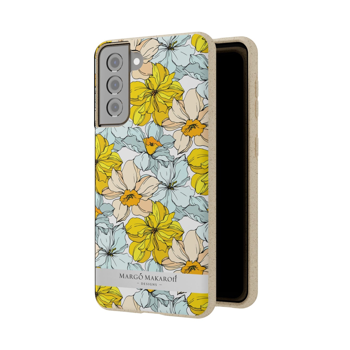 Floral Collection Biodegradable Phone Case - Eco-Friendly Style for Nature Lovers with Personalization by Margo Makaroff