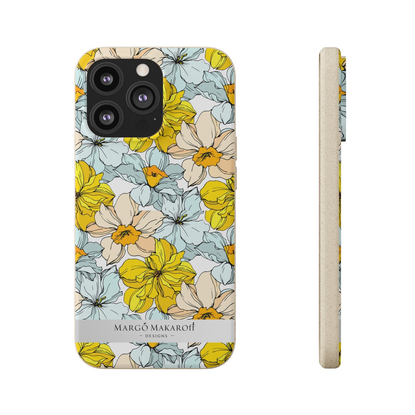 Floral Collection Biodegradable Phone Case - Eco-Friendly Style for Nature Lovers with Personalization by Margo Makaroff