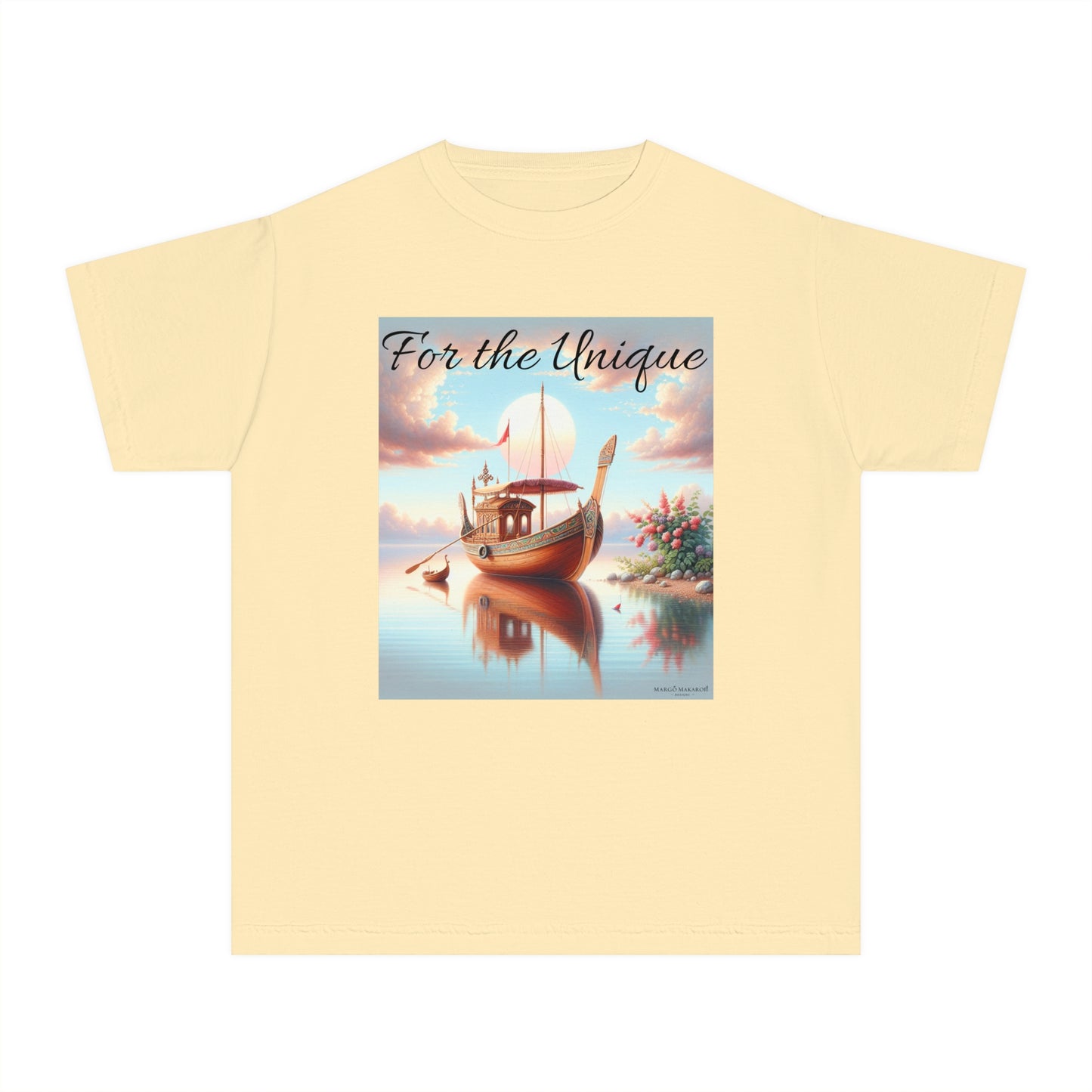 Youth "For The Unique" Tee - Design by Margo Makaroff with Personalization