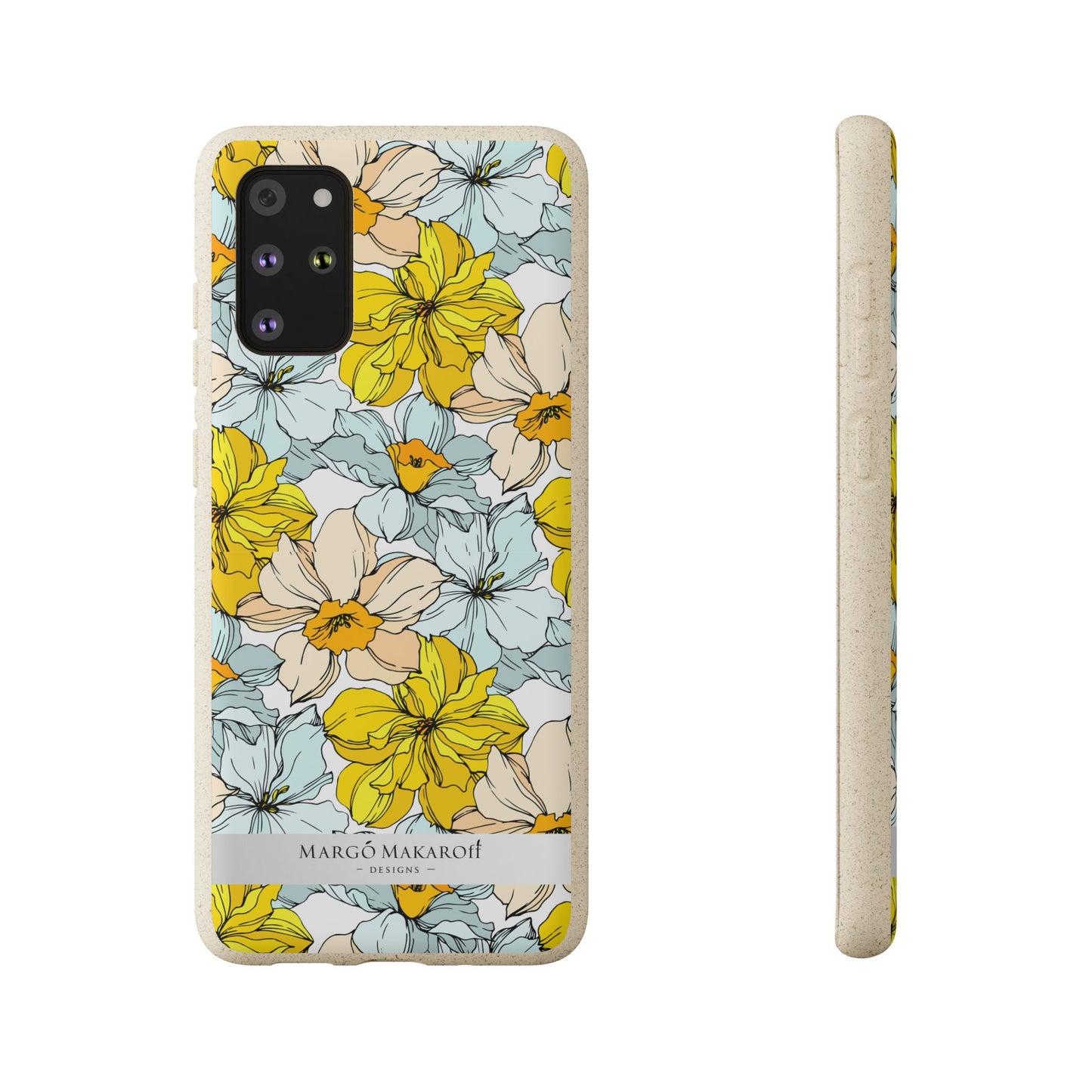 Floral Collection Biodegradable Phone Case - Eco-Friendly Style for Nature Lovers with Personalization by Margo Makaroff