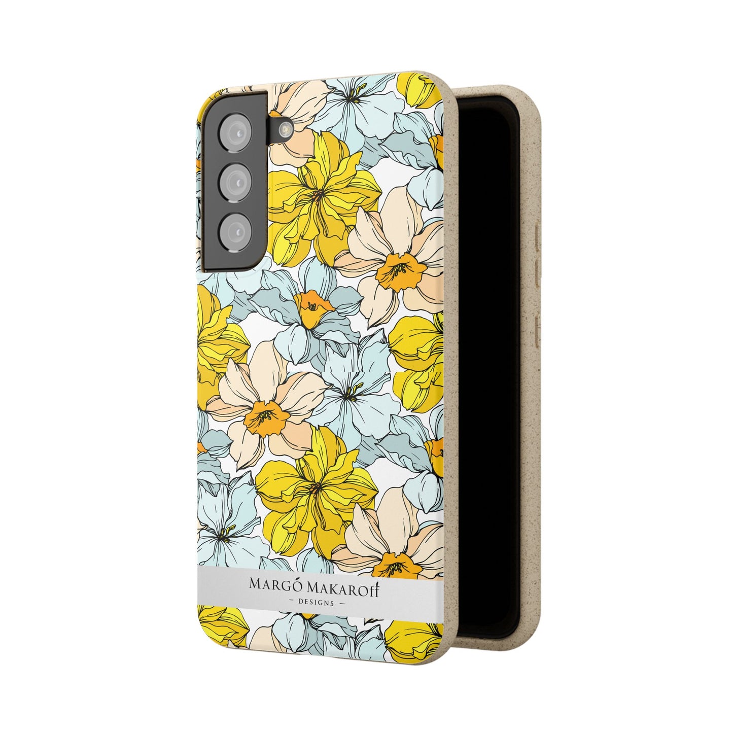 Floral Collection Biodegradable Phone Case - Eco-Friendly Style for Nature Lovers with Personalization by Margo Makaroff
