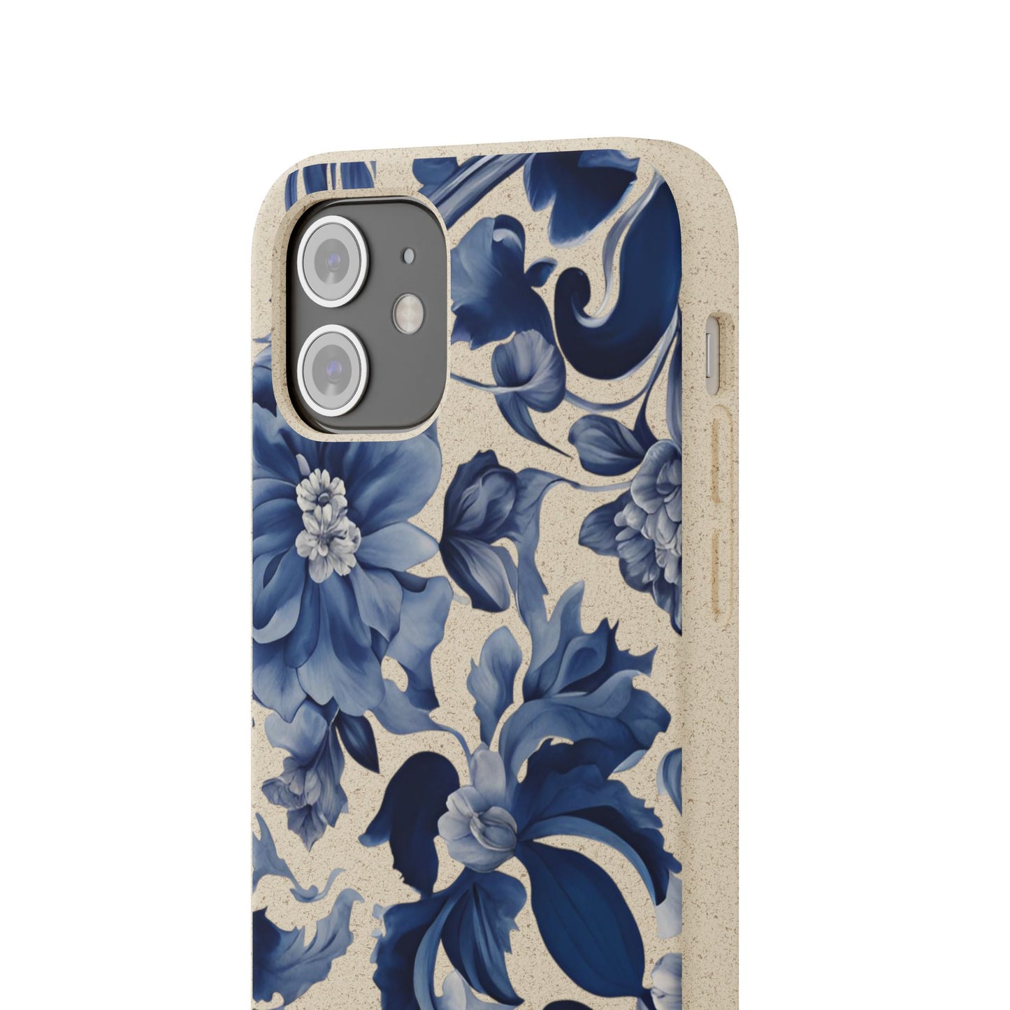 Blue Majolica Collection Biodegradable Phone Case - Eco-Friendly Style for Nature Lovers with Personalization by Margo Makaroff