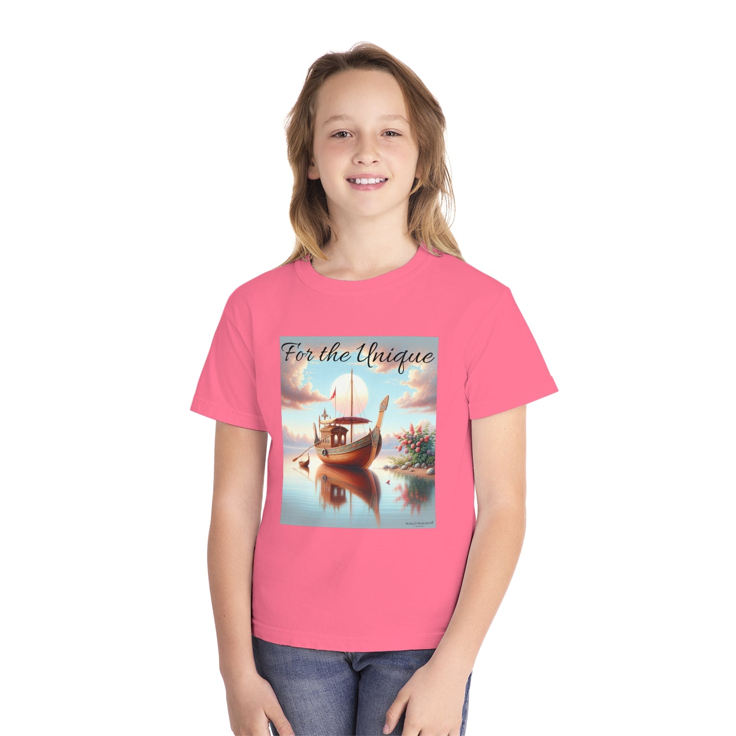Youth "For The Unique" Tee - Design by Margo Makaroff with Personalization