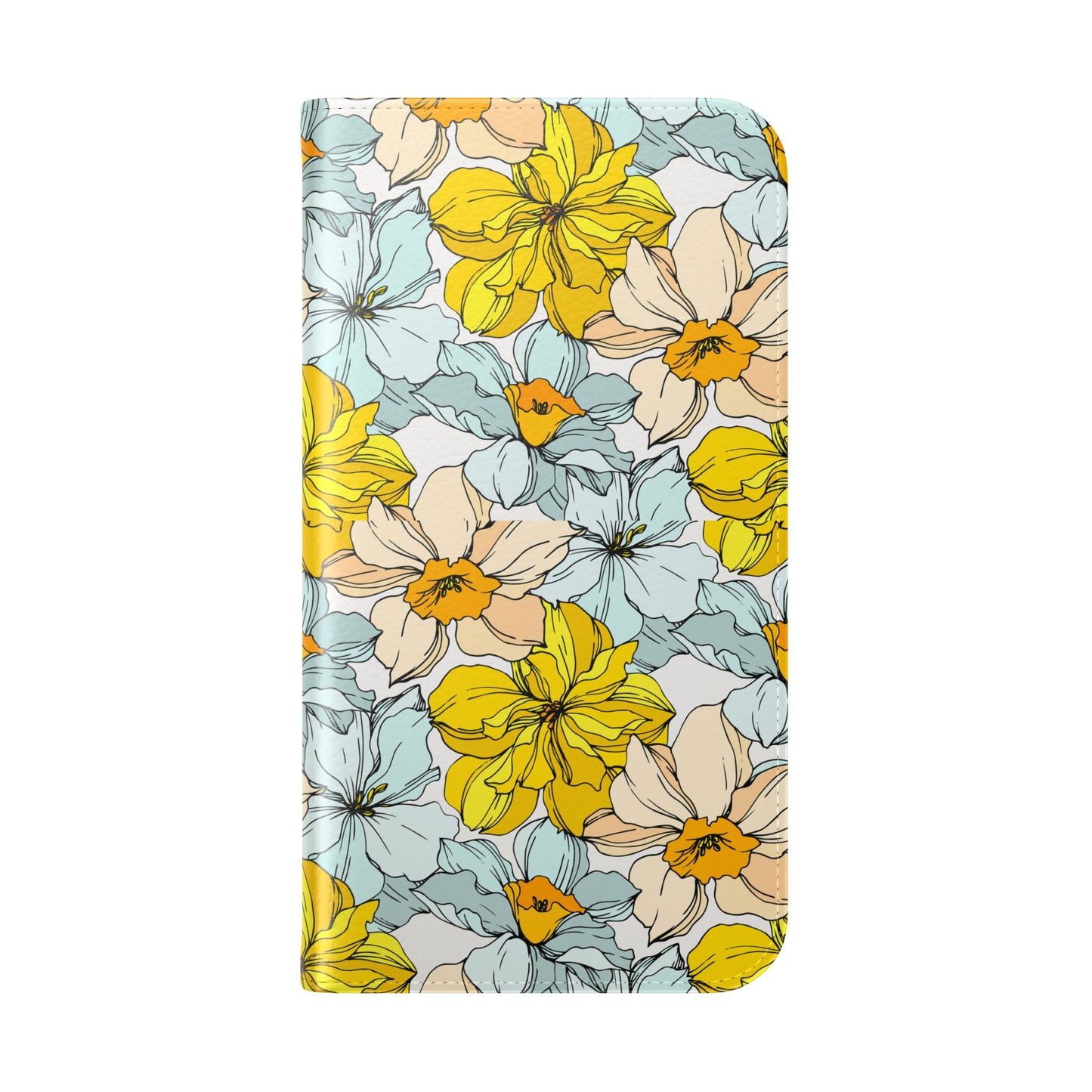 Floral with Pastel Yellow Wallet Case for iPhone & Android – Margo Makroff - Personalization Available