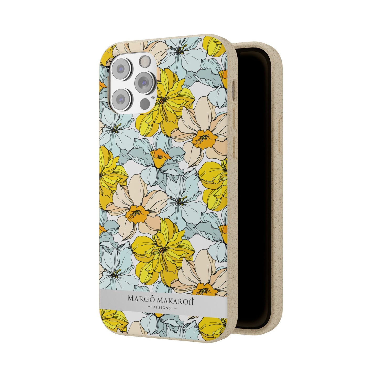 Floral Collection Biodegradable Phone Case - Eco-Friendly Style for Nature Lovers with Personalization by Margo Makaroff