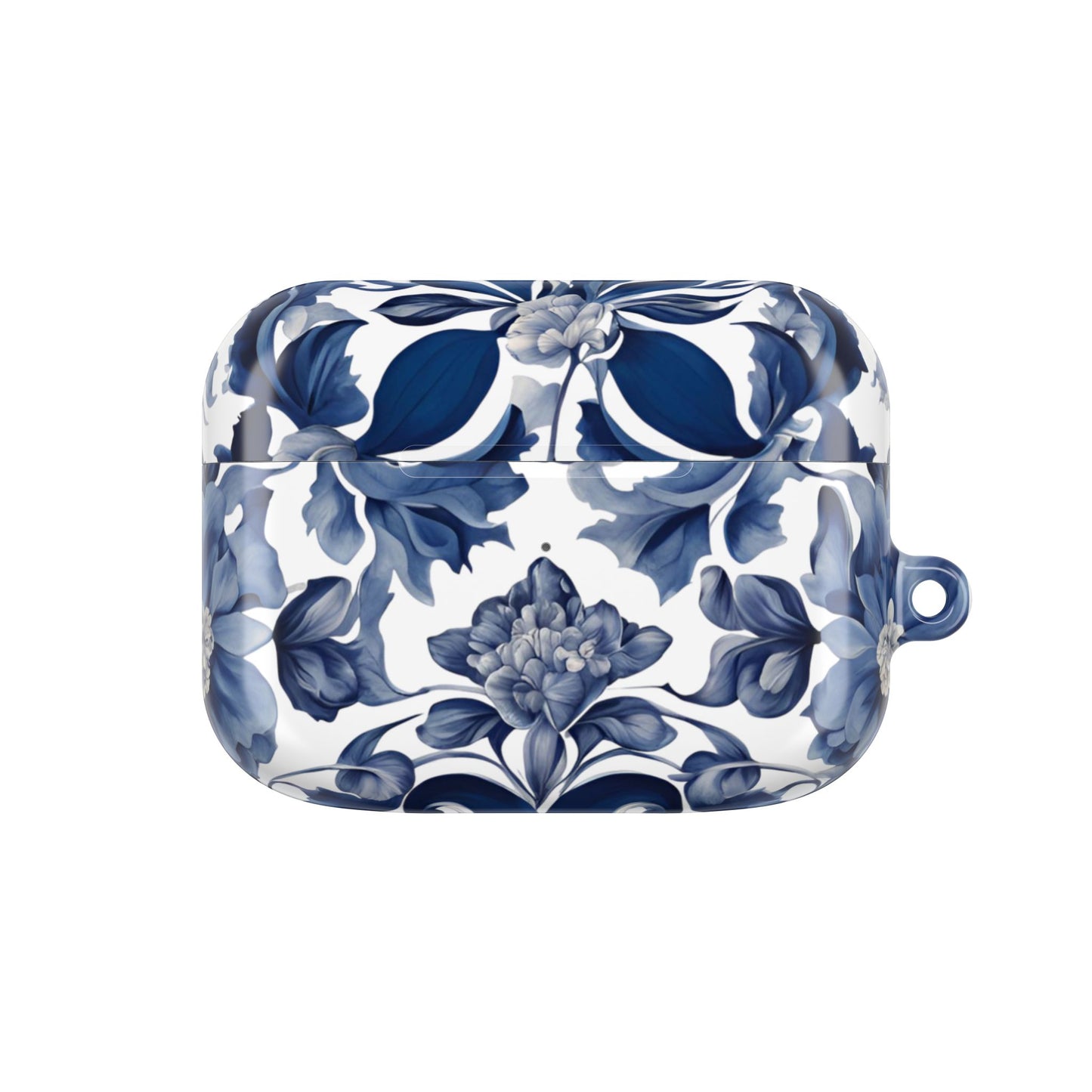 Blue Majolica AirPod Case - Margo Makaroff - Personalization Available