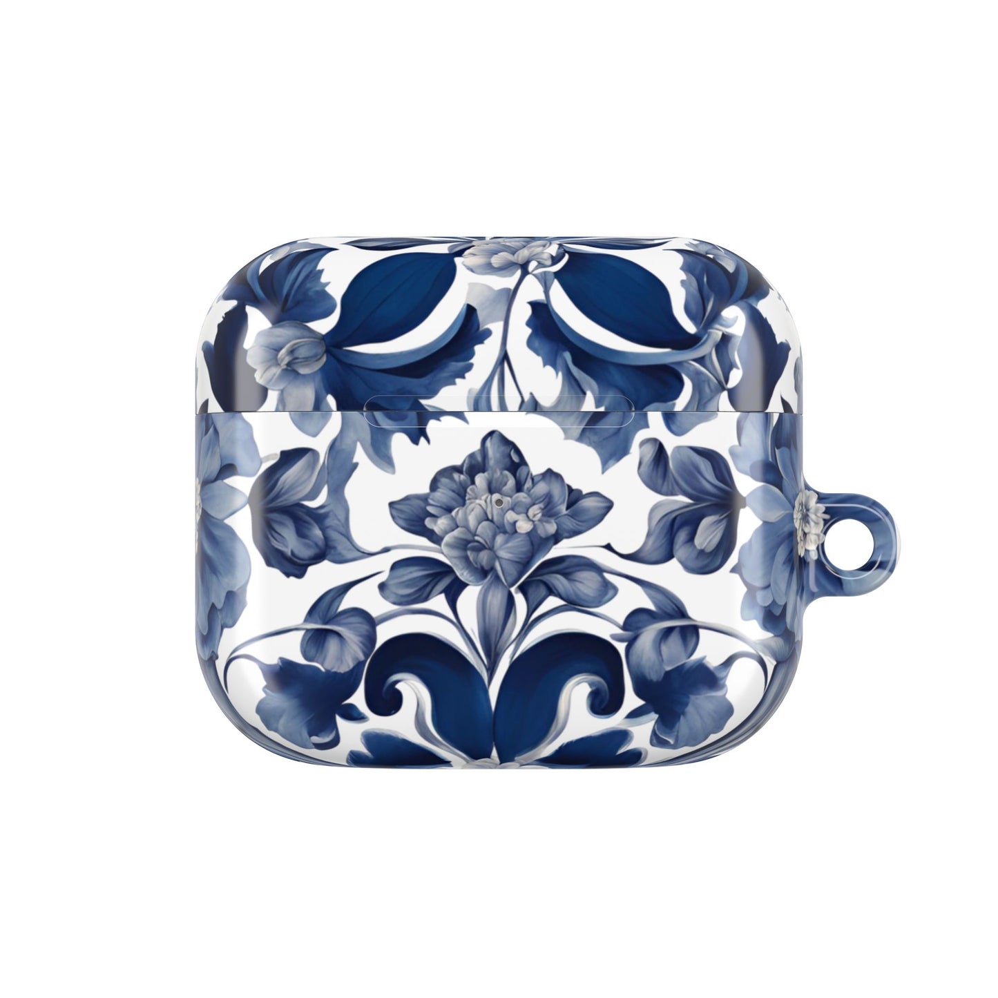 Blue Majolica AirPod Case - Margo Makaroff - Personalization Available