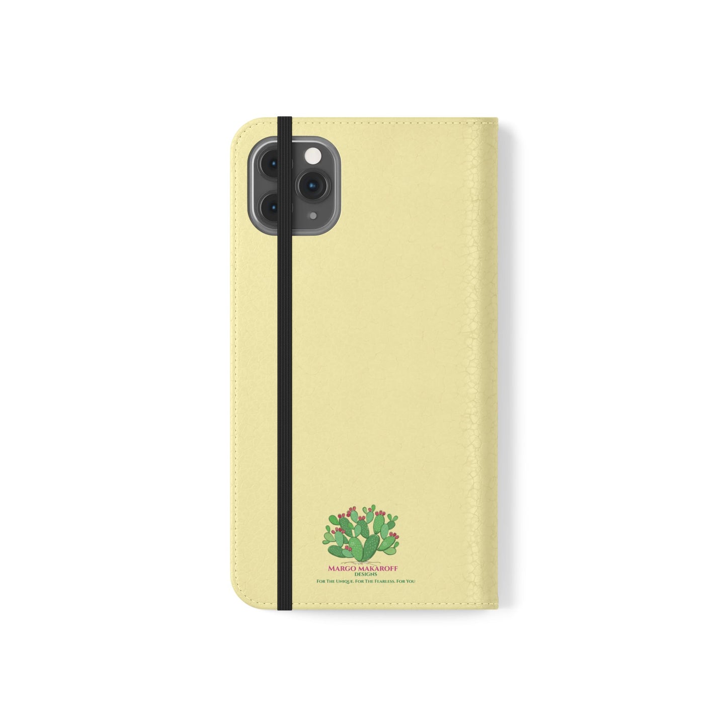 Floral with Pastel Yellow Wallet Case for iPhone & Android – Margo Makroff - Personalization Available