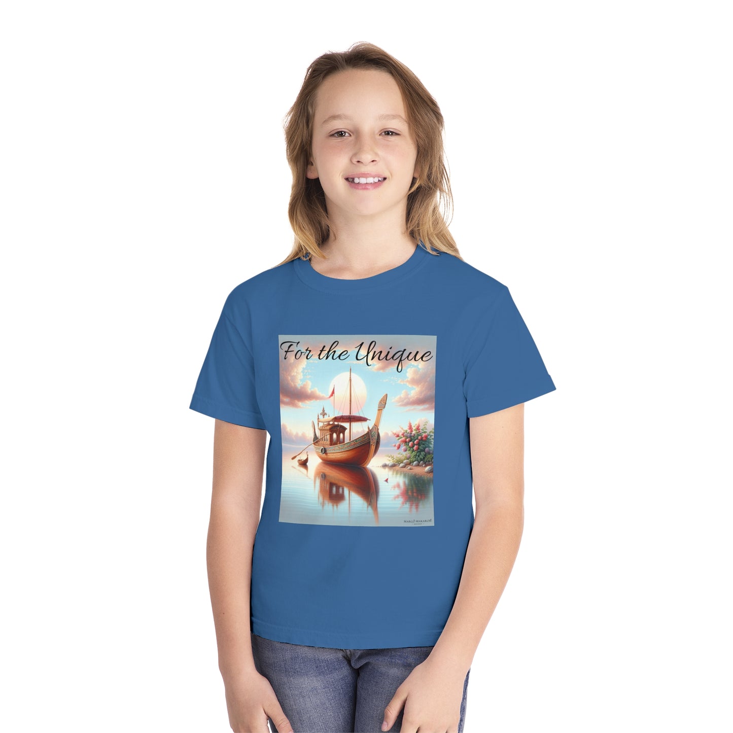 Youth "For The Unique" Tee - Design by Margo Makaroff with Personalization