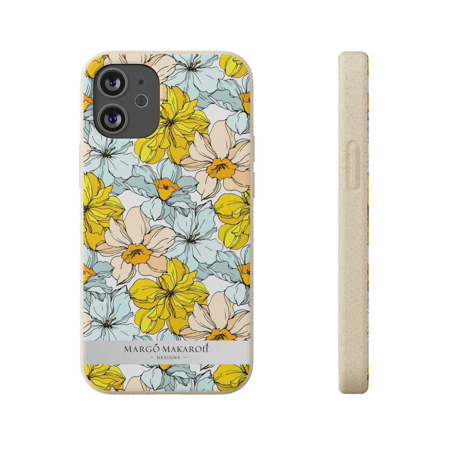 Floral Collection Biodegradable Phone Case - Eco-Friendly Style for Nature Lovers with Personalization by Margo Makaroff