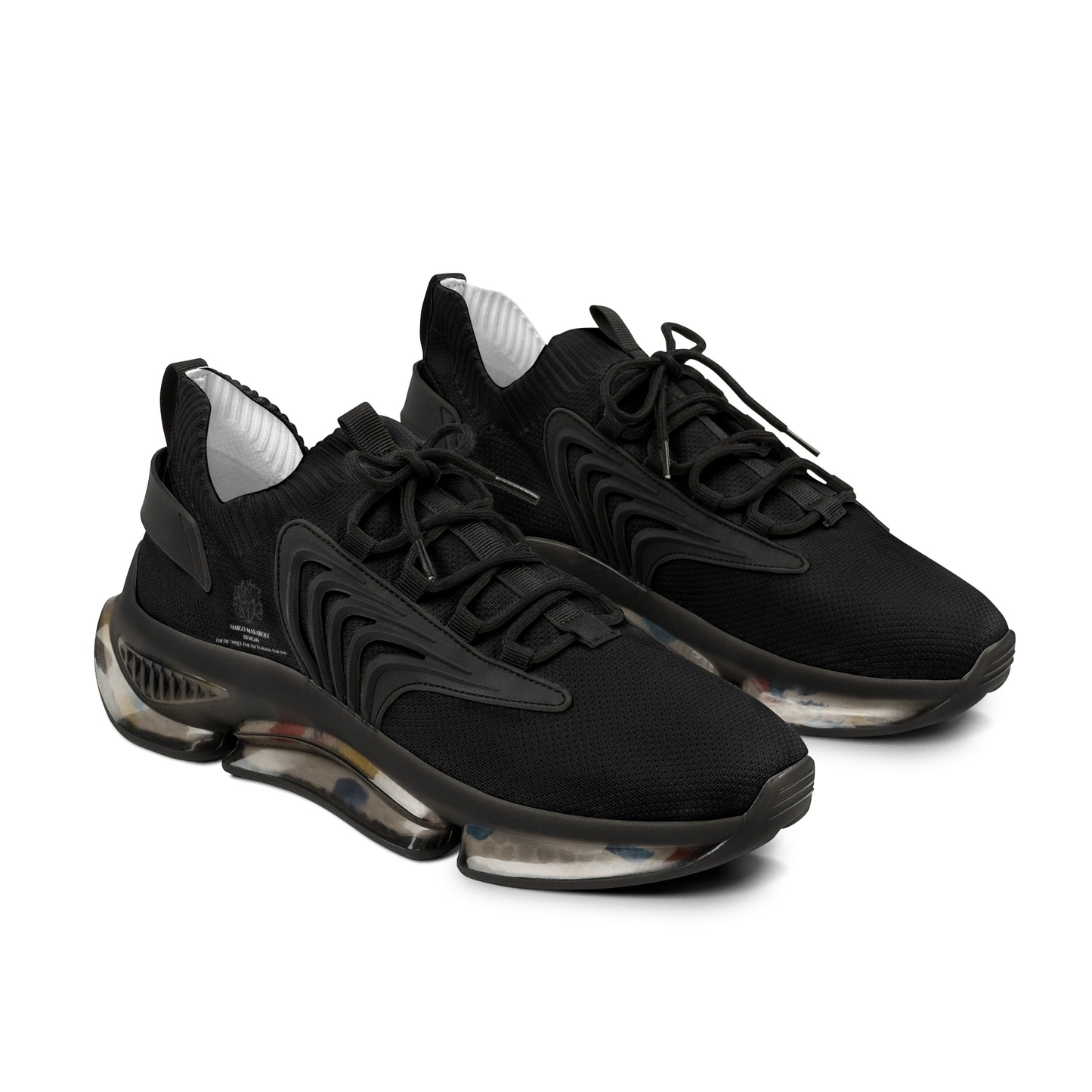 Monochrome Collection Men's Breathable Mesh Sneakers - Margo Makaroff - Personalization Available