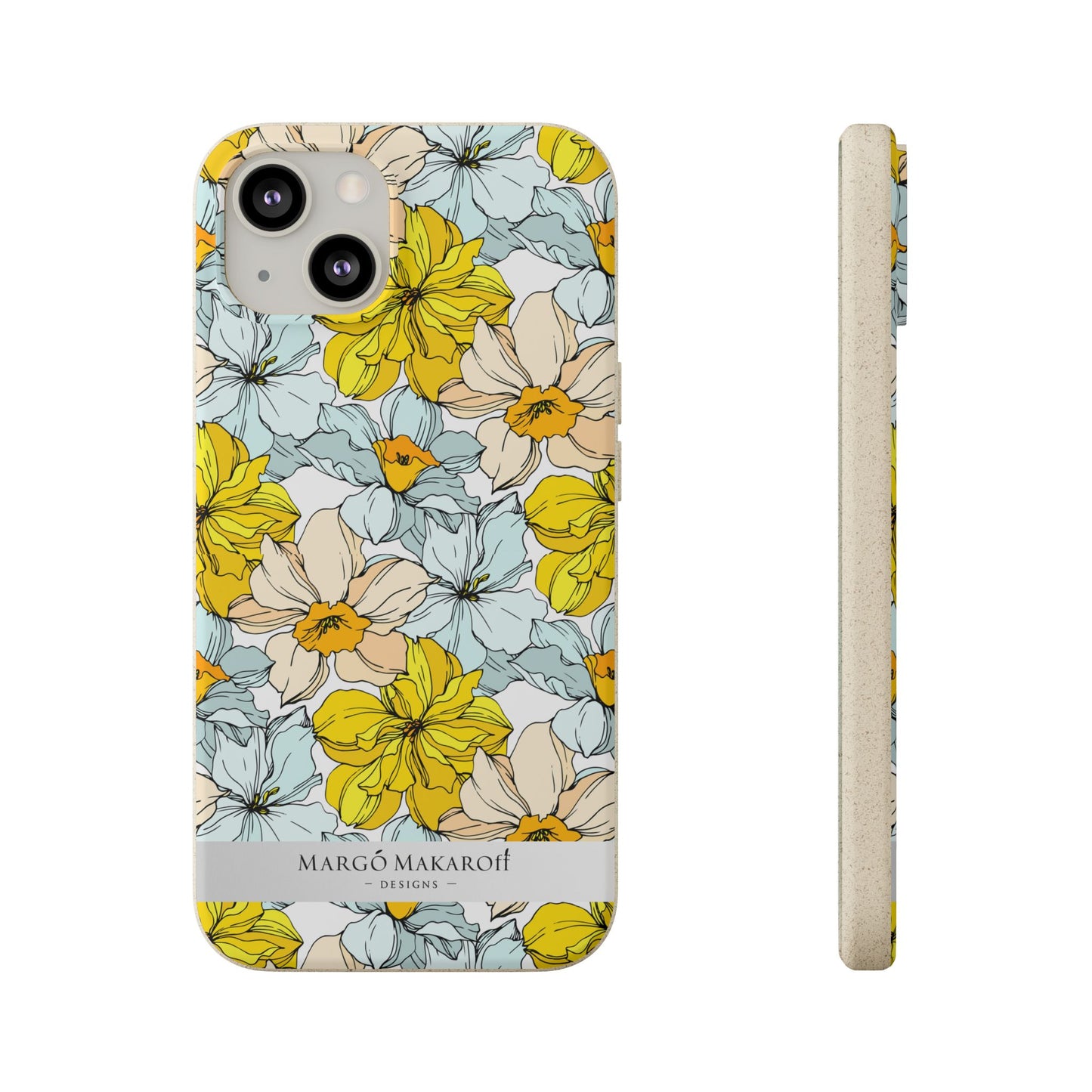 Floral Collection Biodegradable Phone Case - Eco-Friendly Style for Nature Lovers with Personalization by Margo Makaroff