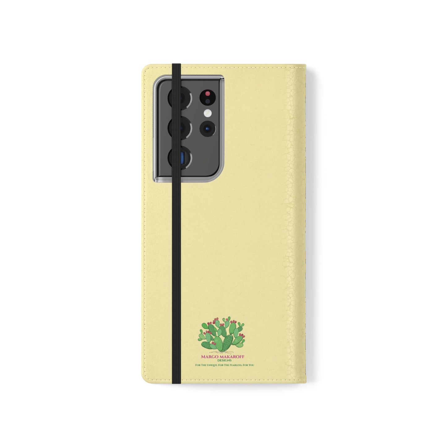 Floral with Pastel Yellow Wallet Case for iPhone & Android – Margo Makroff - Personalization Available