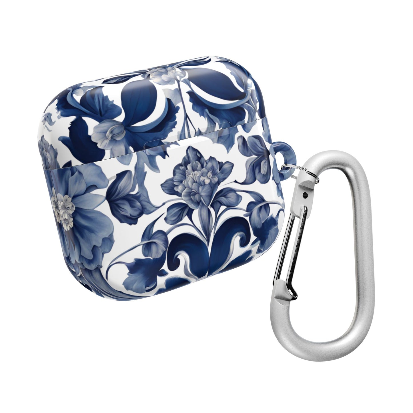 Blue Majolica AirPod Case - Margo Makaroff - Personalization Available