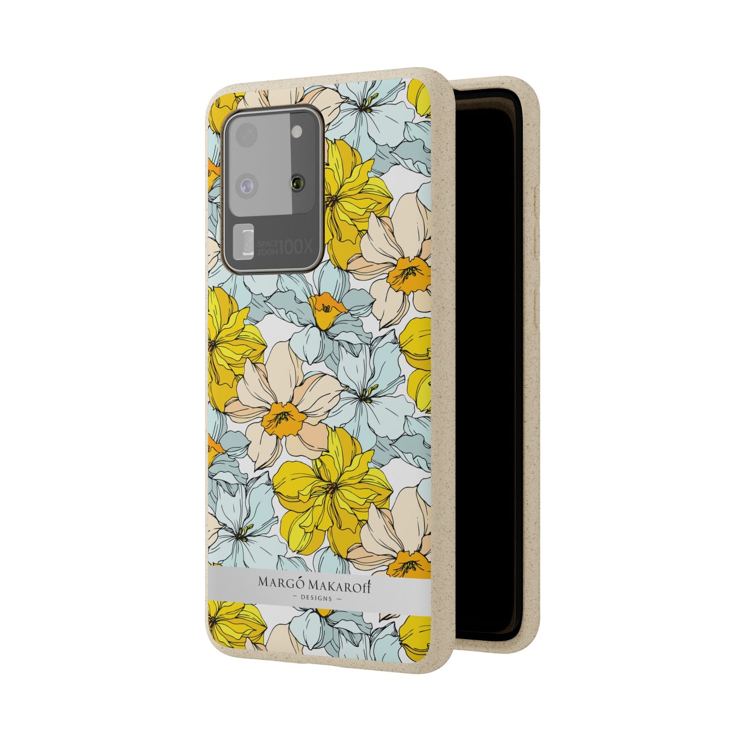 Floral Collection Biodegradable Phone Case - Eco-Friendly Style for Nature Lovers with Personalization by Margo Makaroff