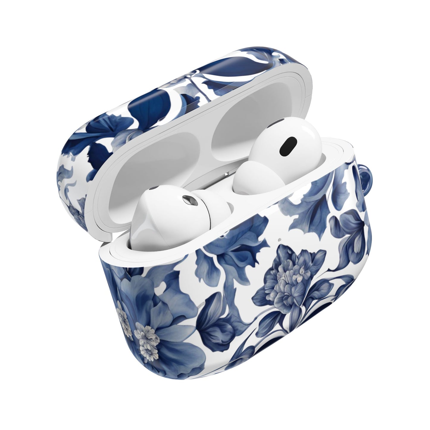 Blue Majolica AirPod Case - Margo Makaroff - Personalization Available