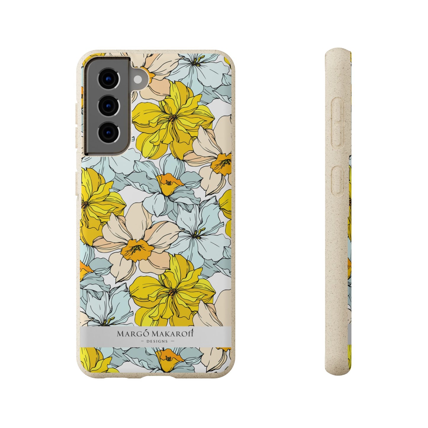 Floral Collection Biodegradable Phone Case - Eco-Friendly Style for Nature Lovers with Personalization by Margo Makaroff