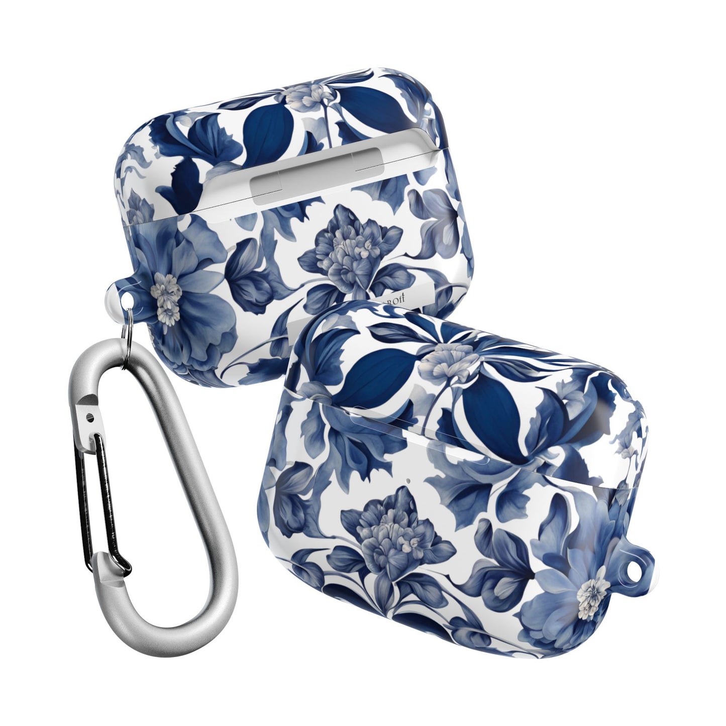 Blue Majolica AirPod Case - Margo Makaroff - Personalization Available