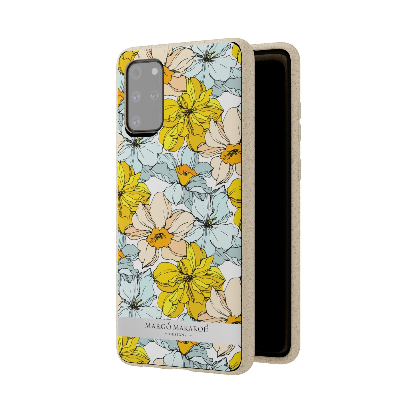Floral Collection Biodegradable Phone Case - Eco-Friendly Style for Nature Lovers with Personalization by Margo Makaroff