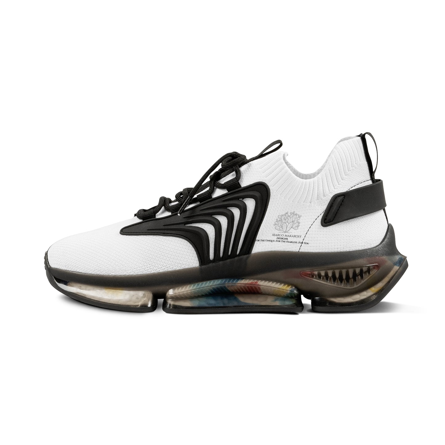 Monochrome Collection Men's Breathable Mesh Sneakers - Margo Makaroff - Personalization Available