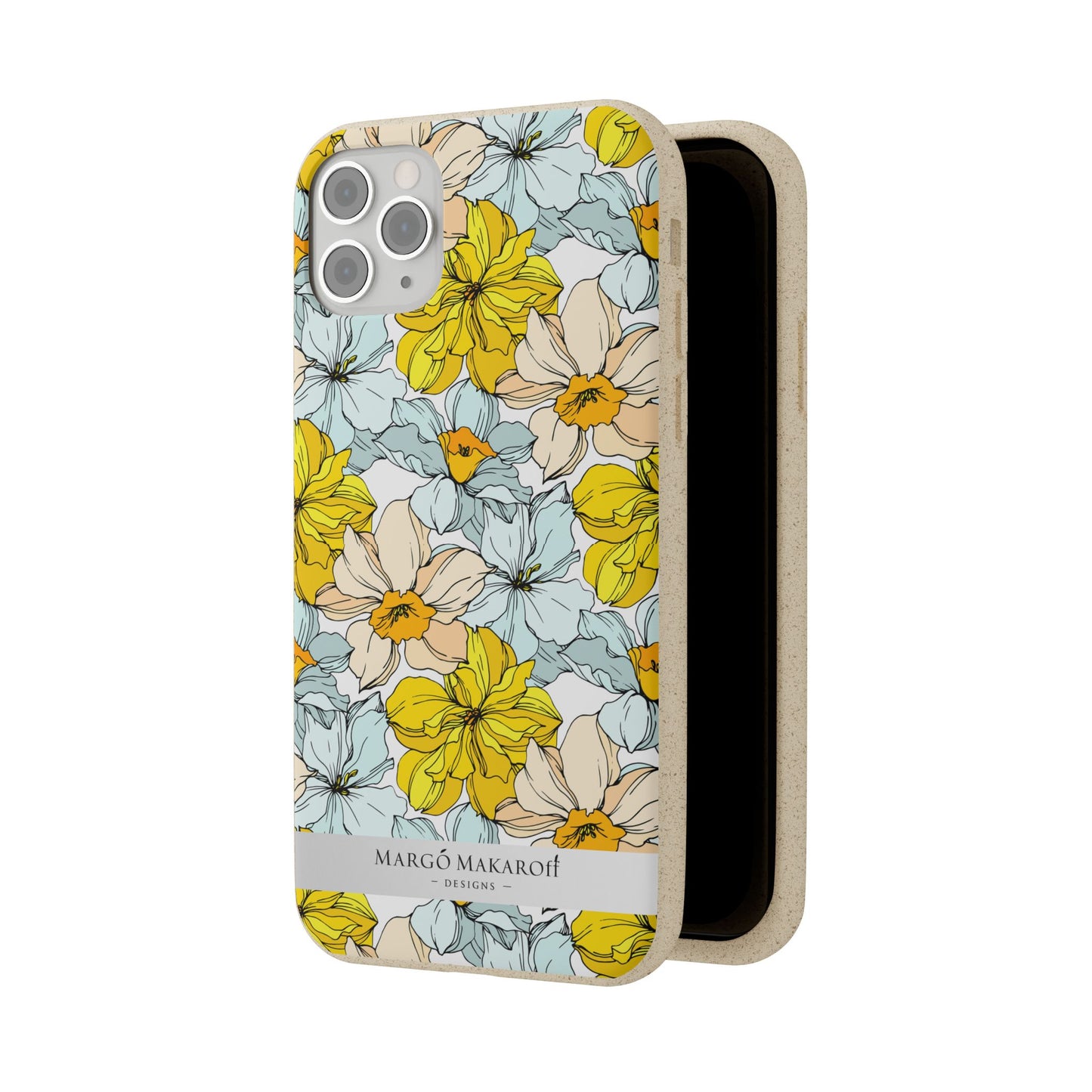 Floral Collection Biodegradable Phone Case - Eco-Friendly Style for Nature Lovers with Personalization by Margo Makaroff