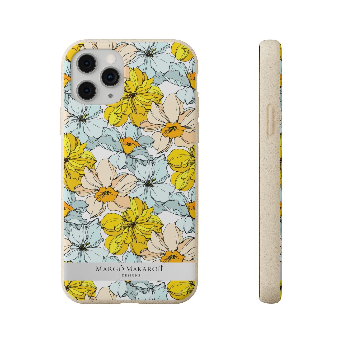 Floral Collection Biodegradable Phone Case - Eco-Friendly Style for Nature Lovers with Personalization by Margo Makaroff