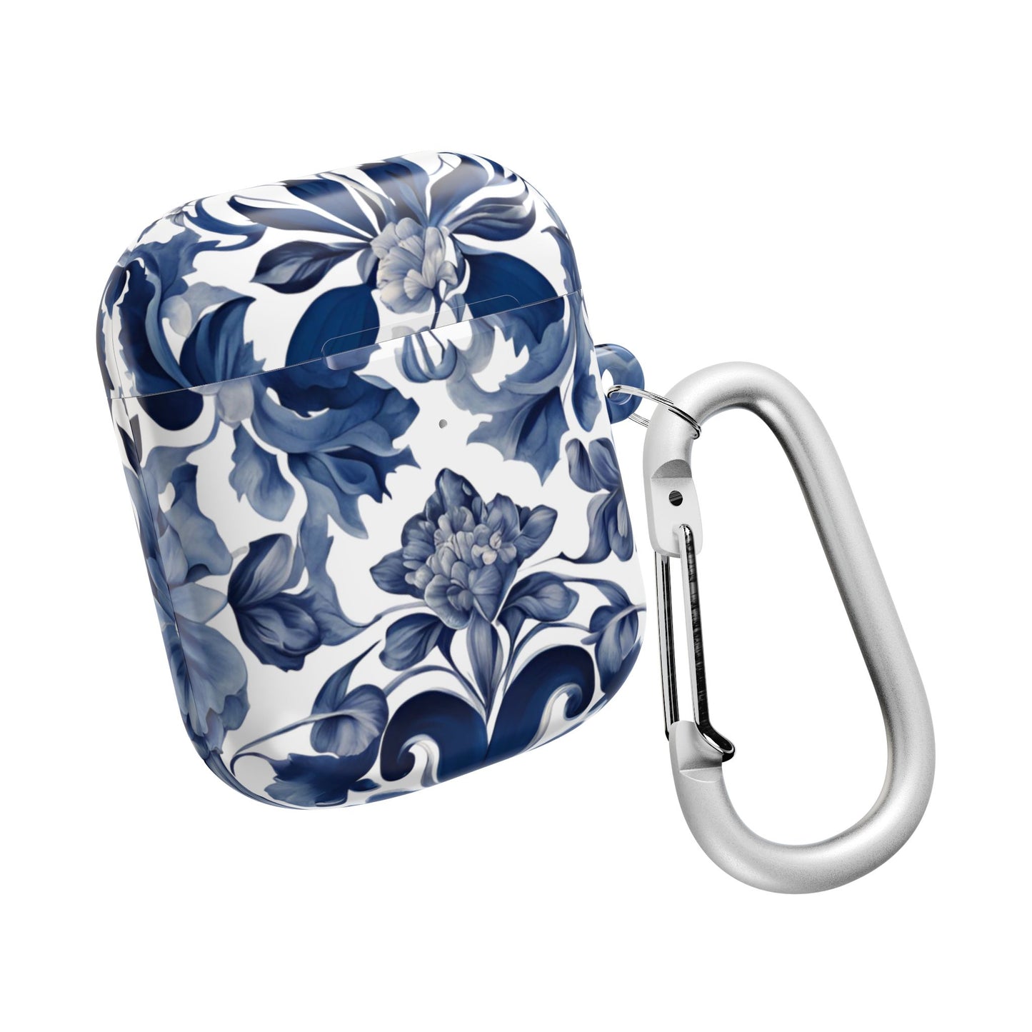 Blue Majolica AirPod Case - Margo Makaroff - Personalization Available