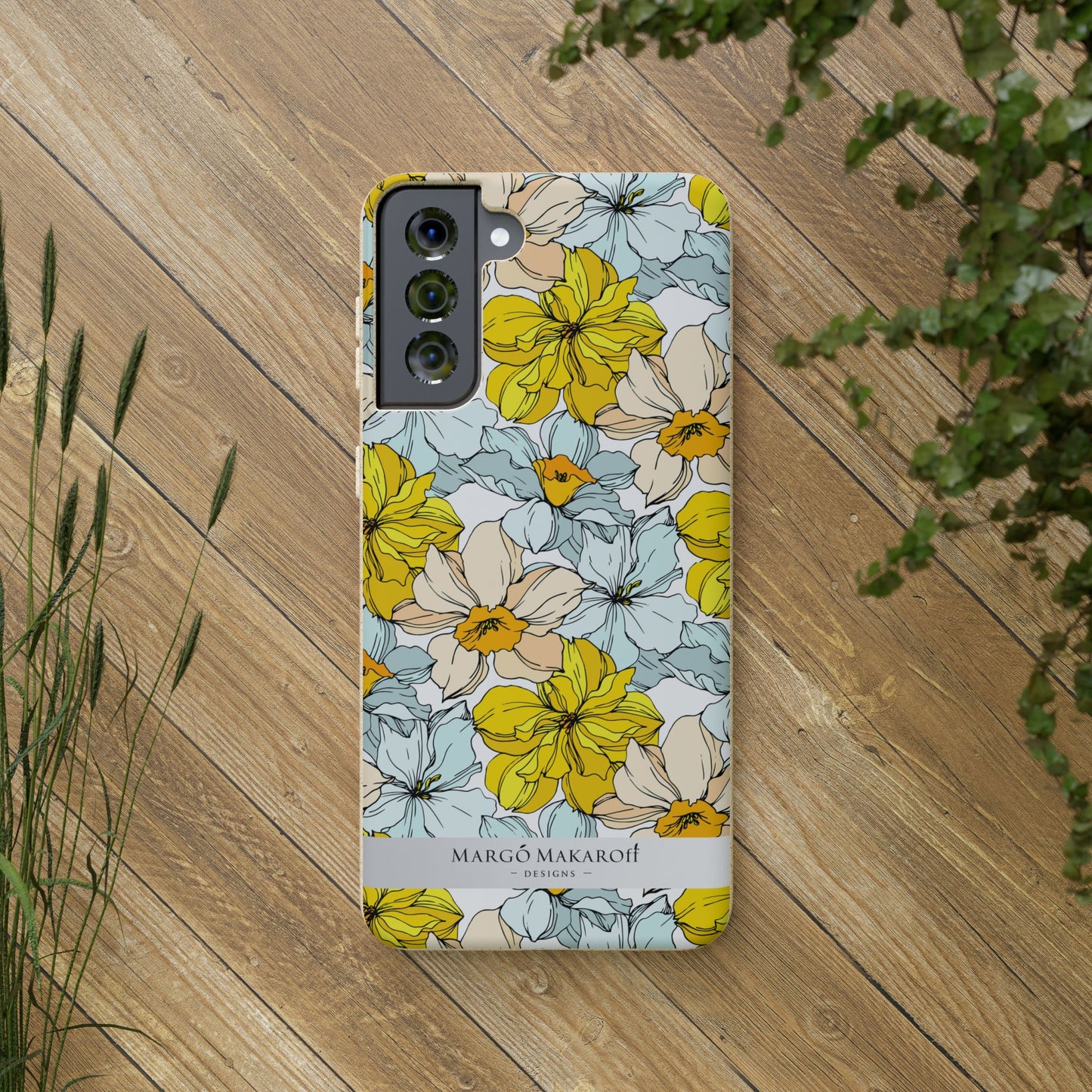Floral Collection Biodegradable Phone Case - Eco-Friendly Style for Nature Lovers with Personalization by Margo Makaroff
