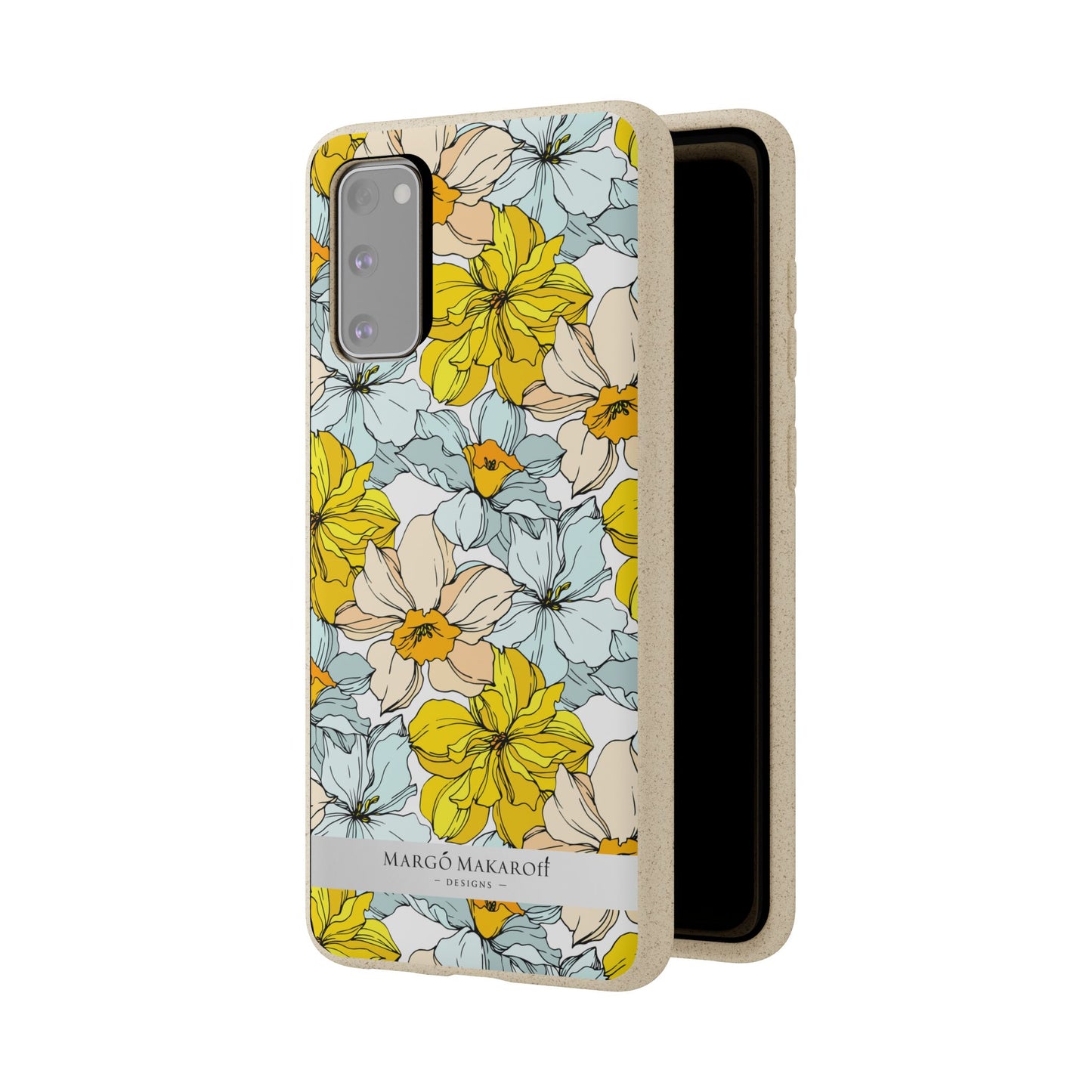 Floral Collection Biodegradable Phone Case - Eco-Friendly Style for Nature Lovers with Personalization by Margo Makaroff