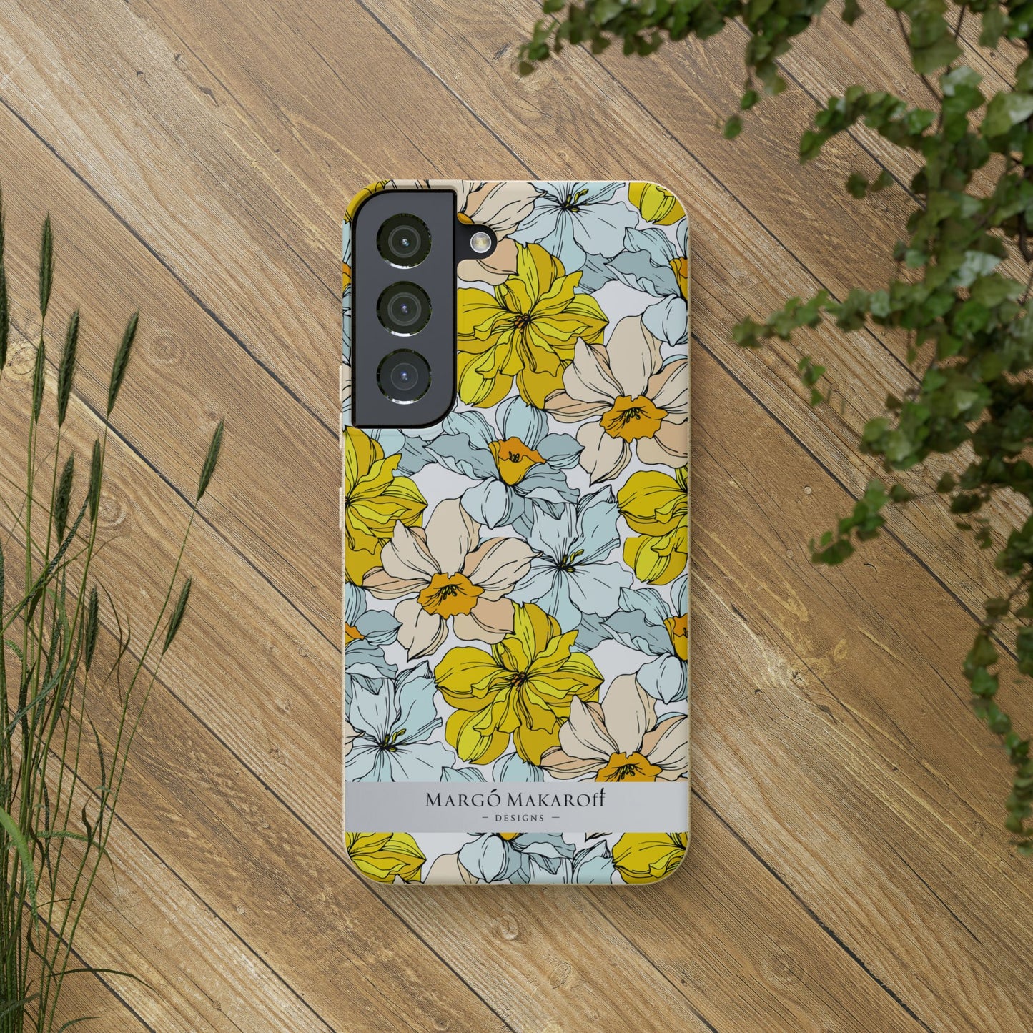 Floral Collection Biodegradable Phone Case - Eco-Friendly Style for Nature Lovers with Personalization by Margo Makaroff