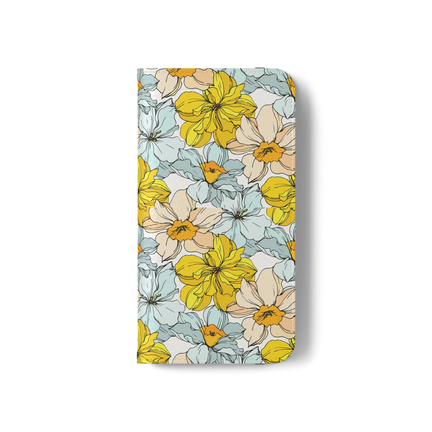 Floral with Pastel Yellow Wallet Case for iPhone & Android – Margo Makroff - Personalization Available